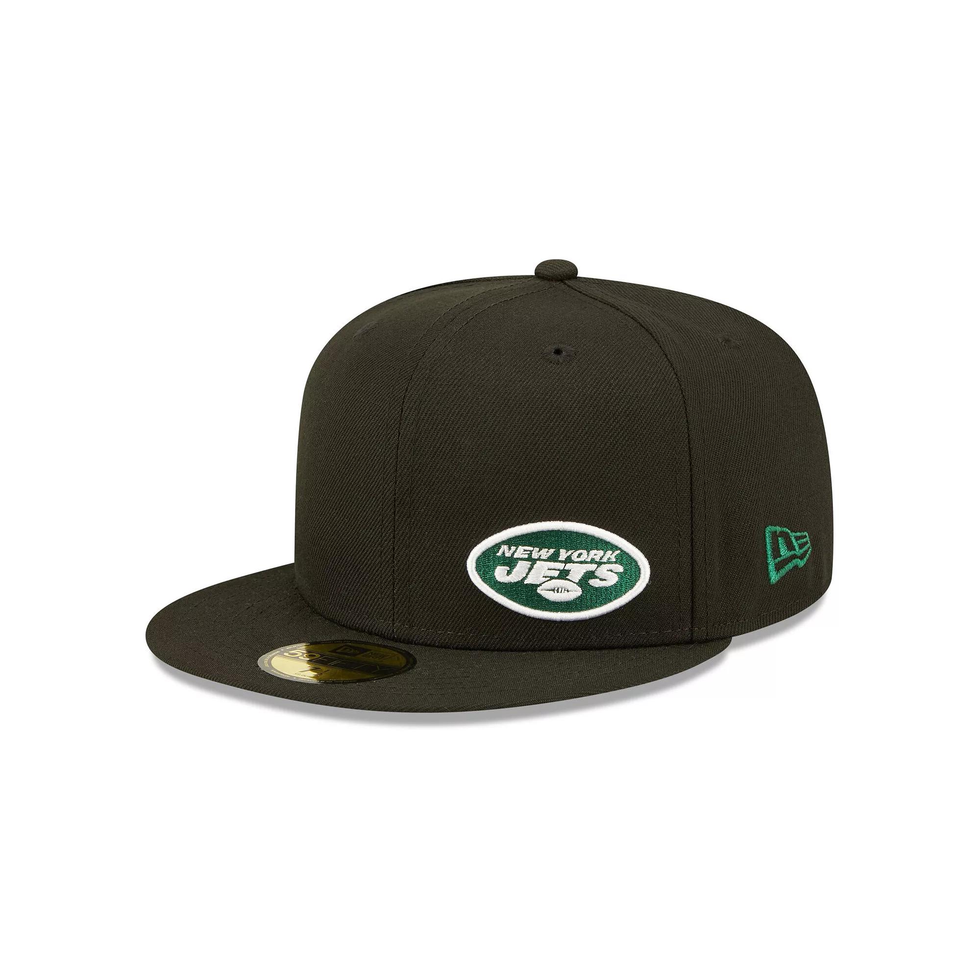Men's New Era Black New York Jets Flawless 59FIFTY Fitted Hat,  Product Image