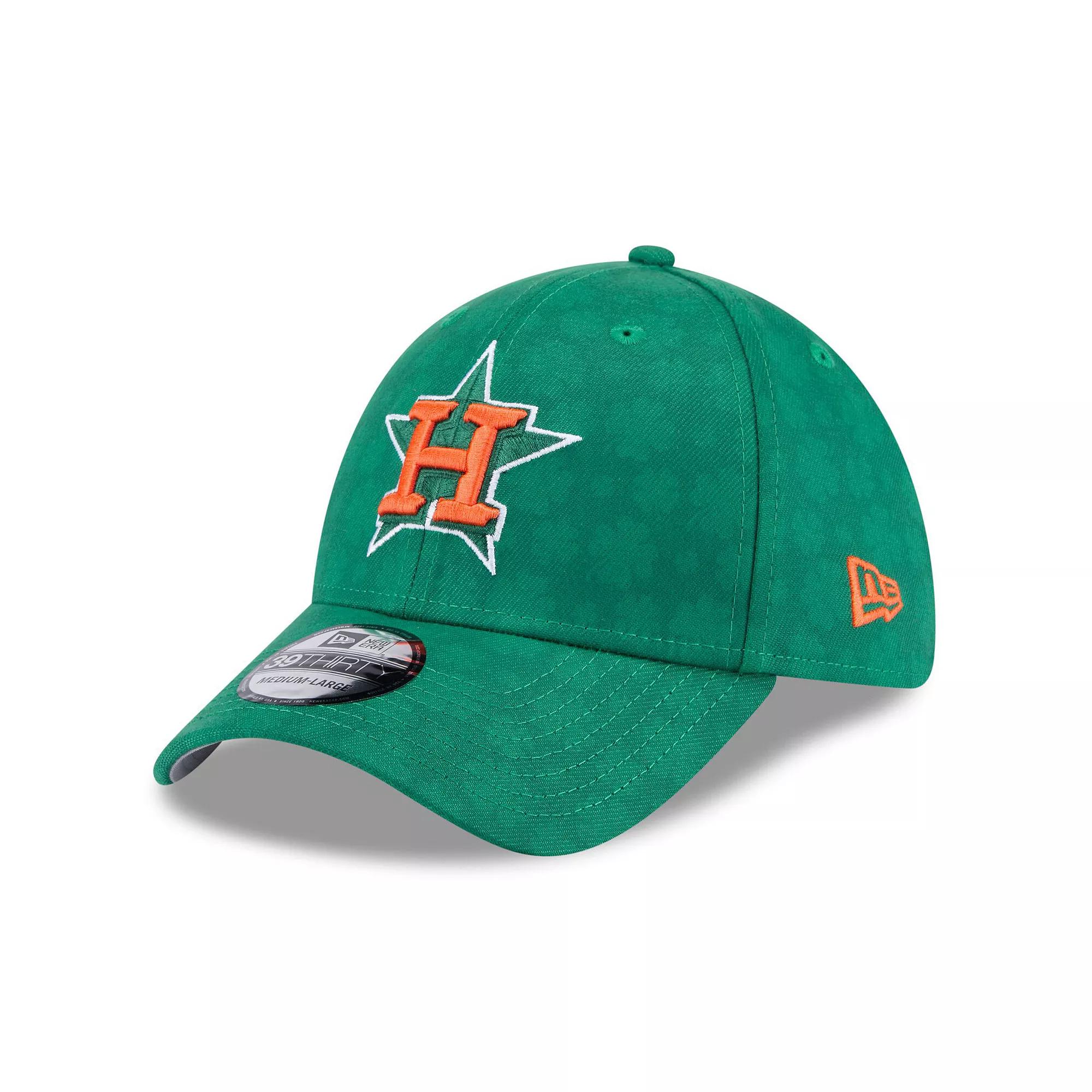 Men's New Era Kelly Green Houston Astros St. Patrick's Day 39THIRTY Flex Hat, Size: Medium/Large Product Image