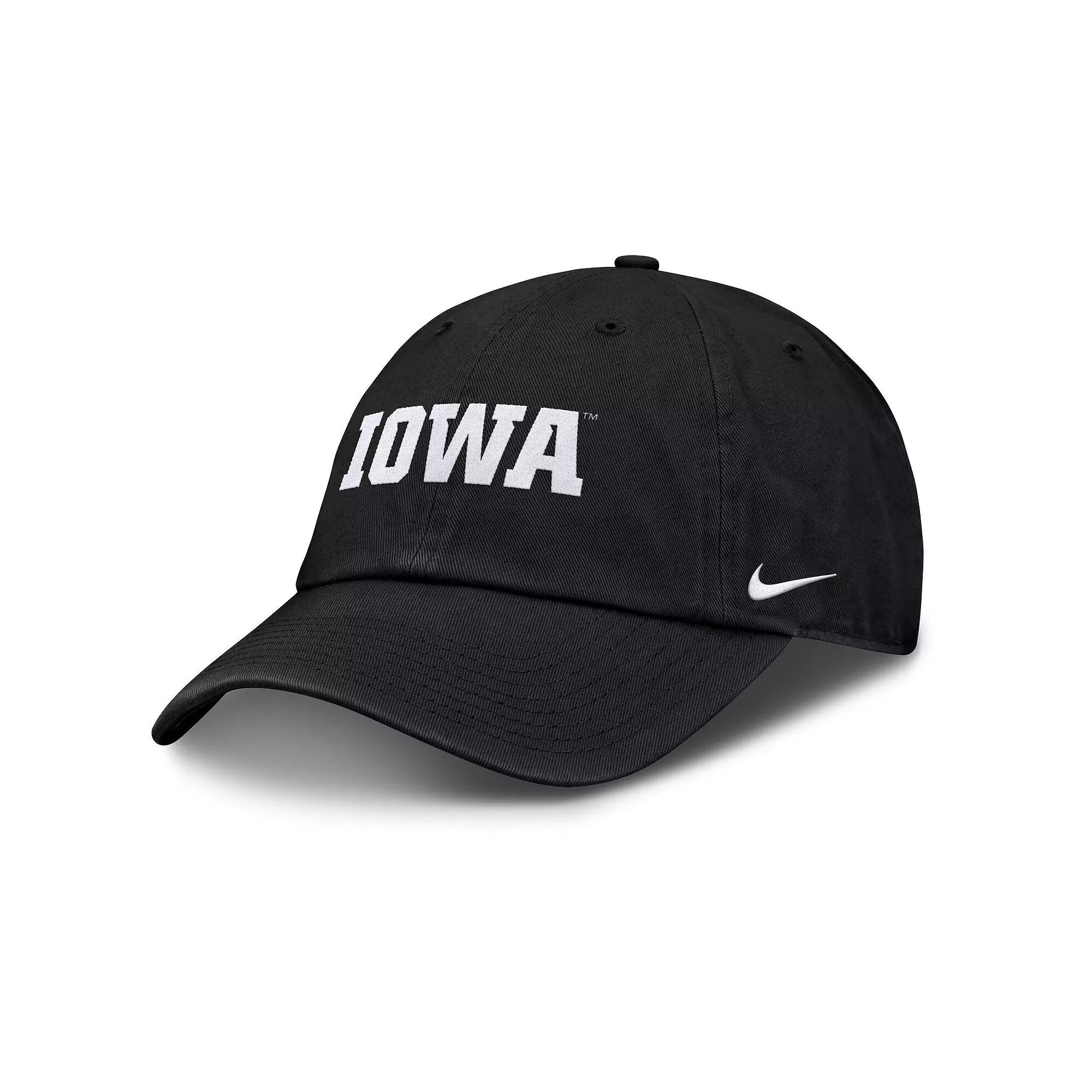 Men's Nike Charcoal Iowa Hawkeyes Campus Club Adjustable Hat Product Image