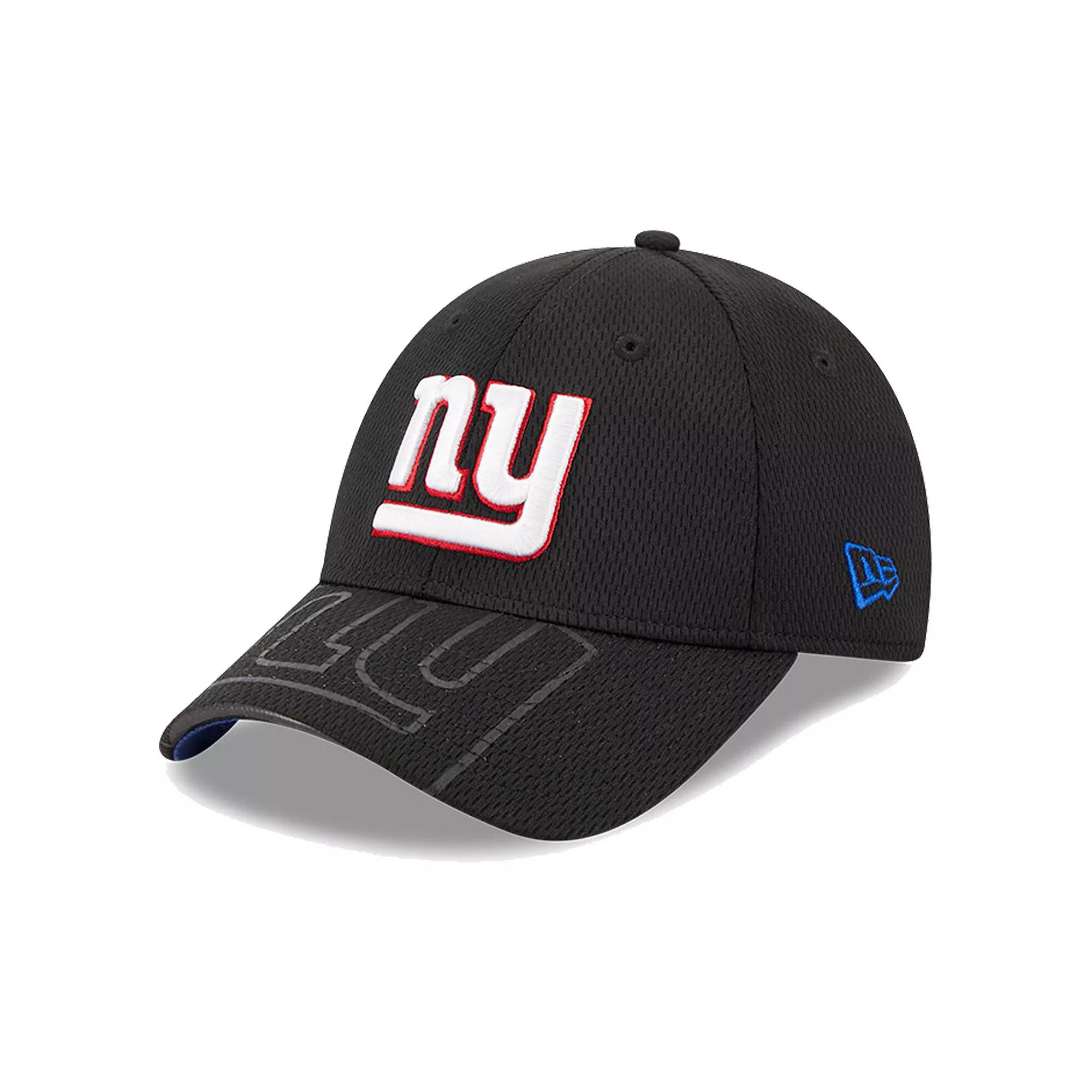 Men's New Era Black New York Giants Top Visor 9FORTY Adjustable Hat Product Image