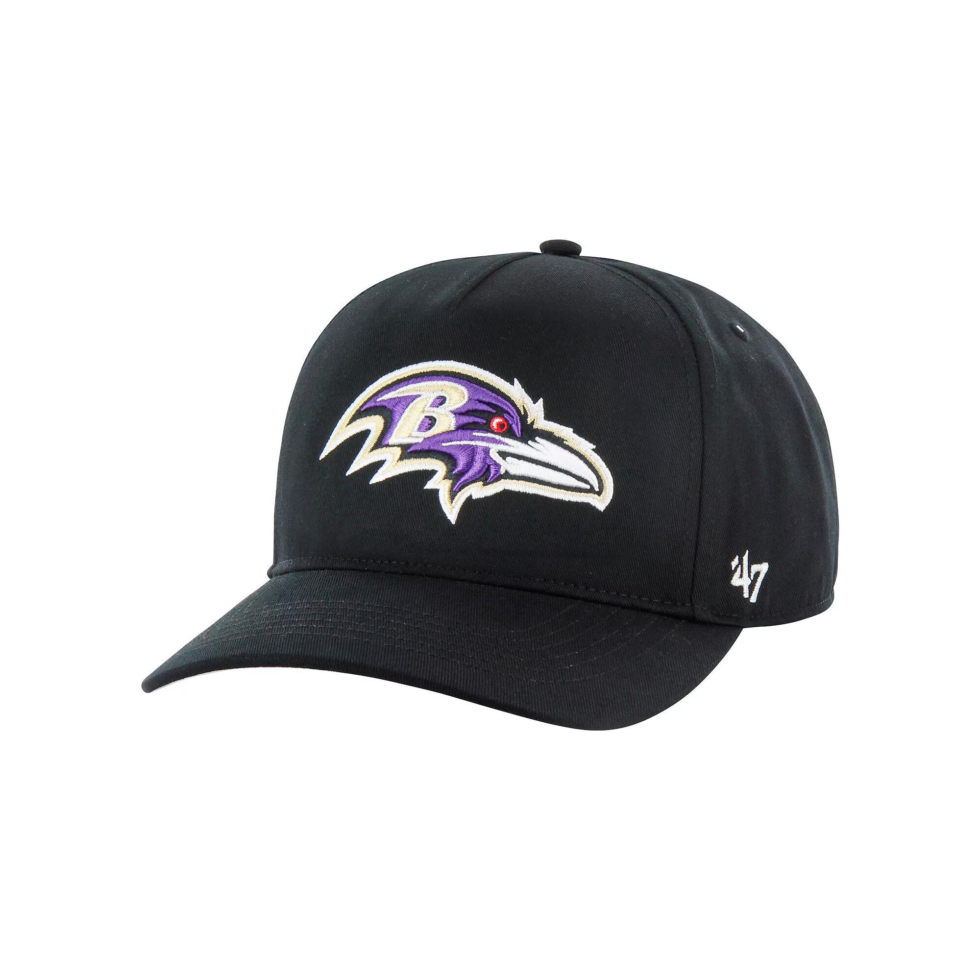 Men's '47 Black Baltimore Ravens Hitch Adjustable Hat Product Image