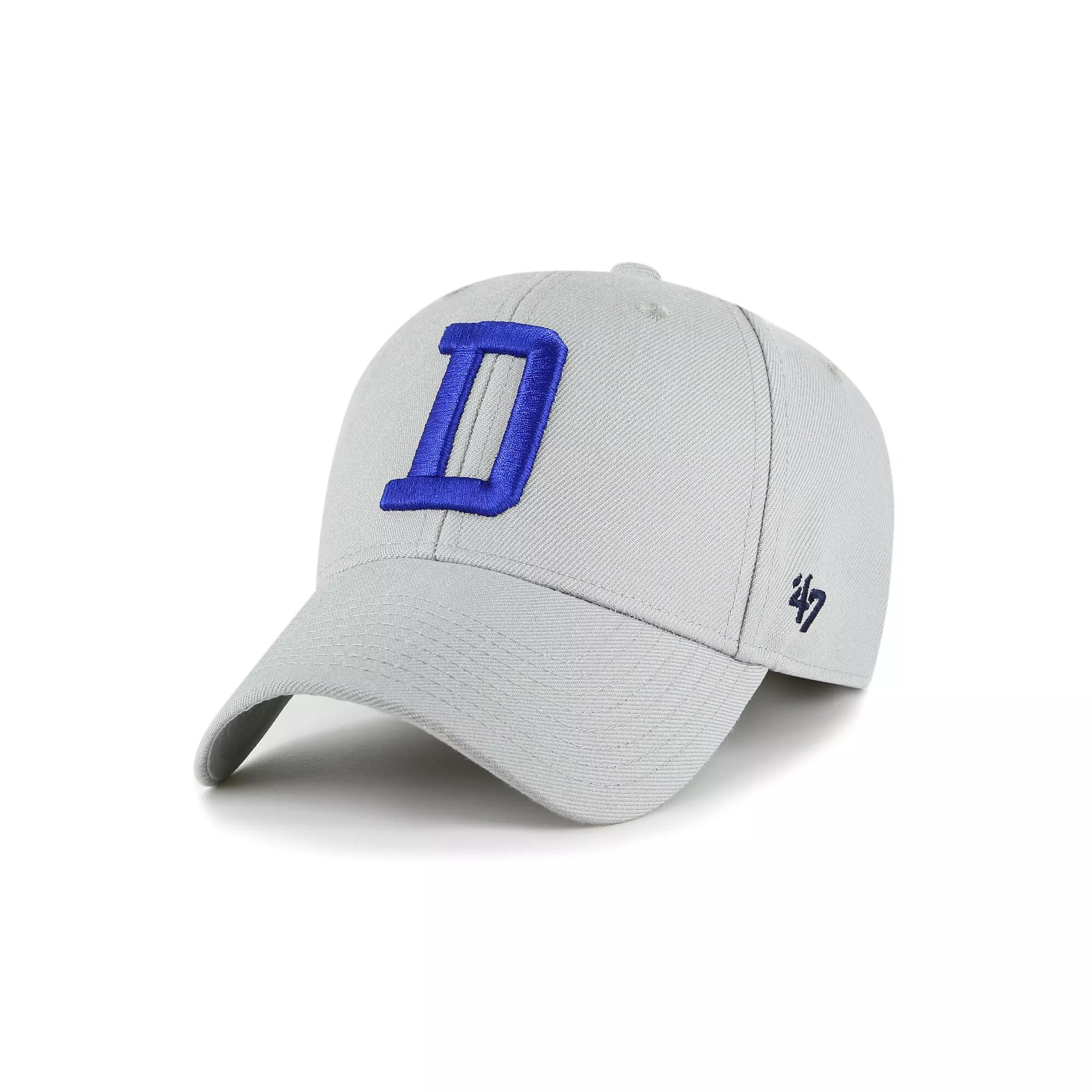 Men's '47 Gray Dallas Cowboys "D" MVP Adjustable Hat, Grey Product Image