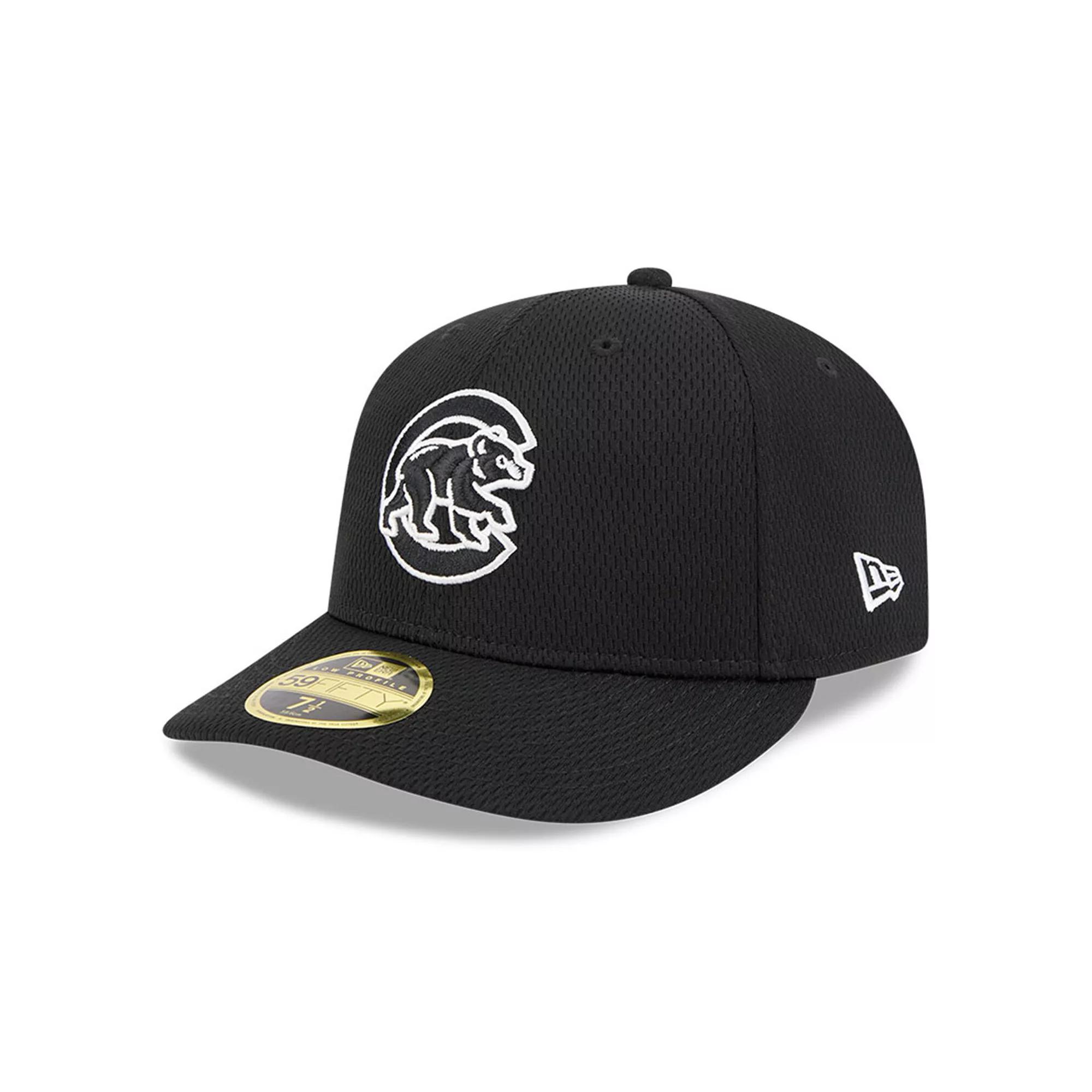 Men's New Era Black Chicago Cubs 2025 MLB Clubhouse Low Profile 59FIFTY Fitted Hat, Size: 6 7/8 Product Image