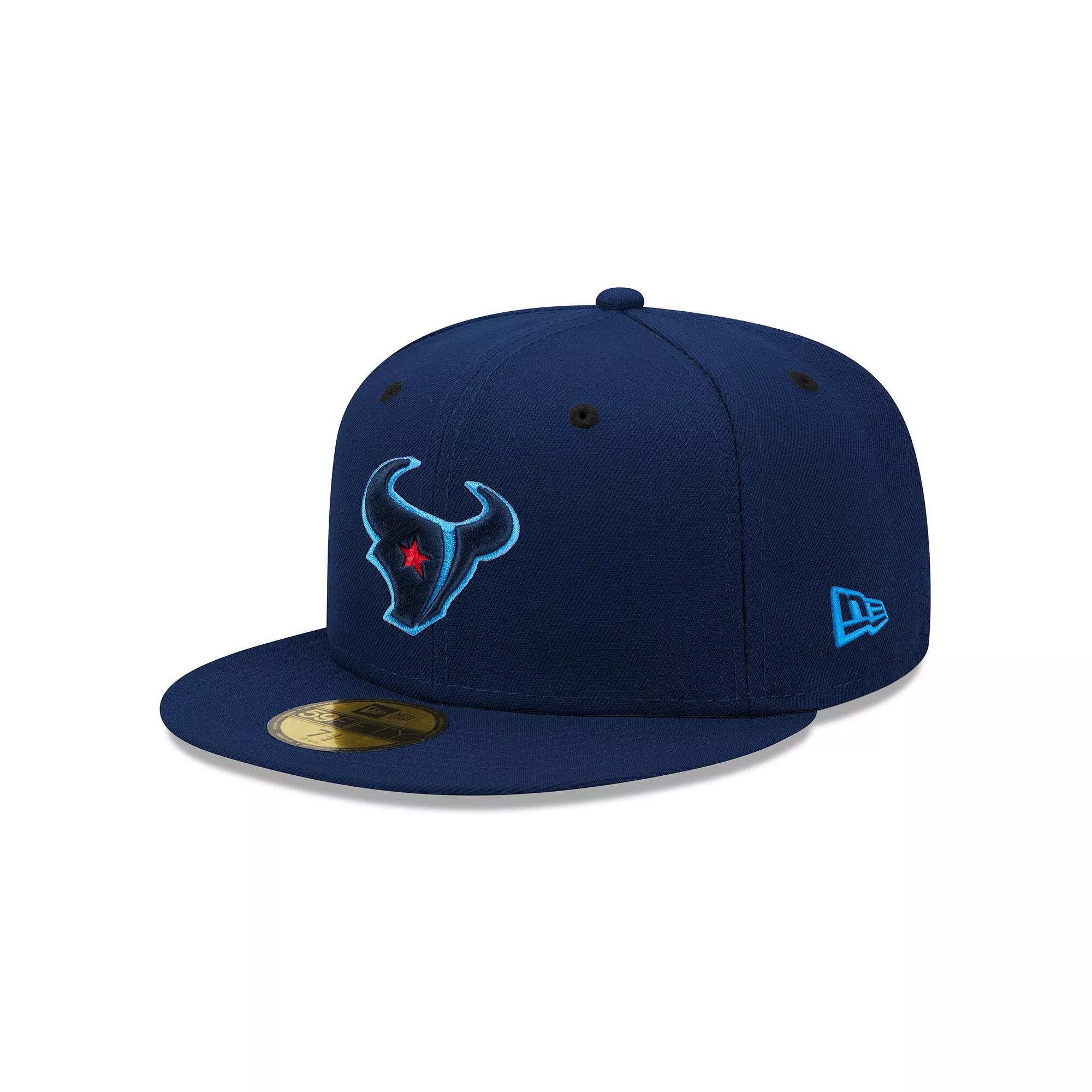 Men's New Era Navy Houston Texans Omaha 59FIFTY Fitted Hat,  Product Image