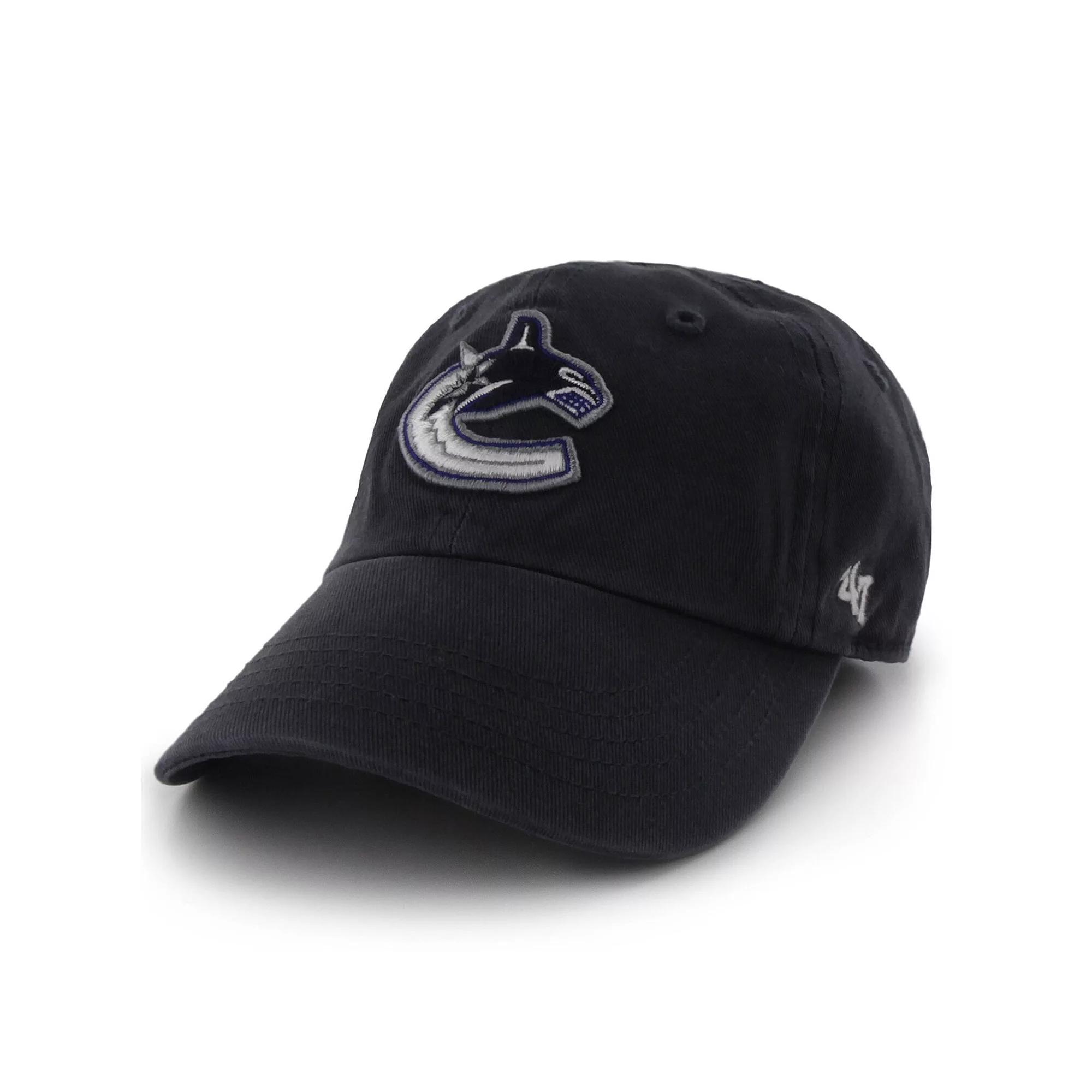 Men's '47 Navy Vancouver Canucks Team Clean Up Adjustable Hat, Cnk Blue Product Image