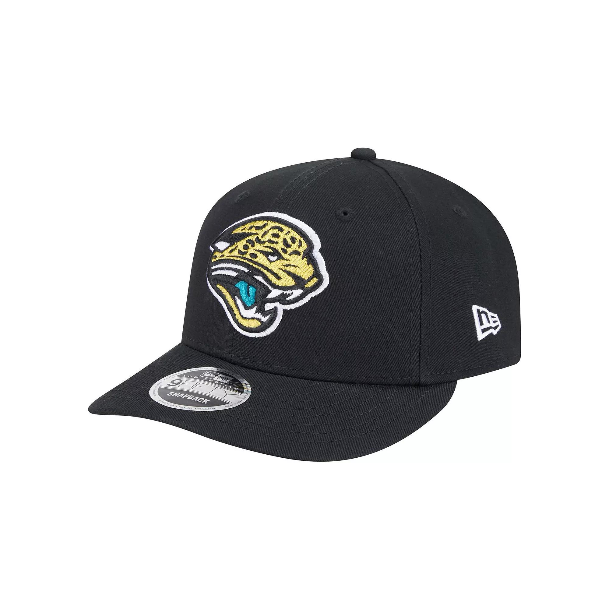 Men's New Era Black Jacksonville Jaguars Main Low Profile 9FIFTY Snapback Hat Product Image