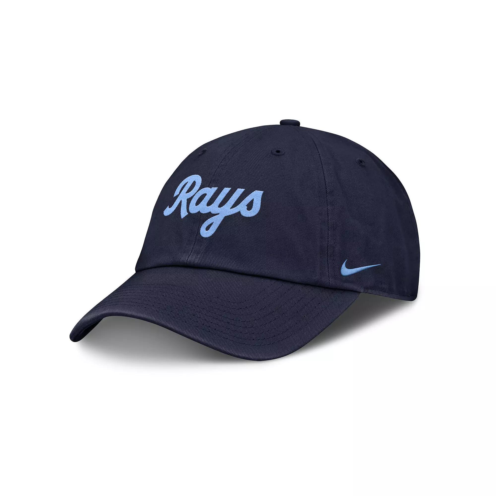 Men's Nike Navy Tampa Bay Rays Club Adjustable Hat,  Product Image