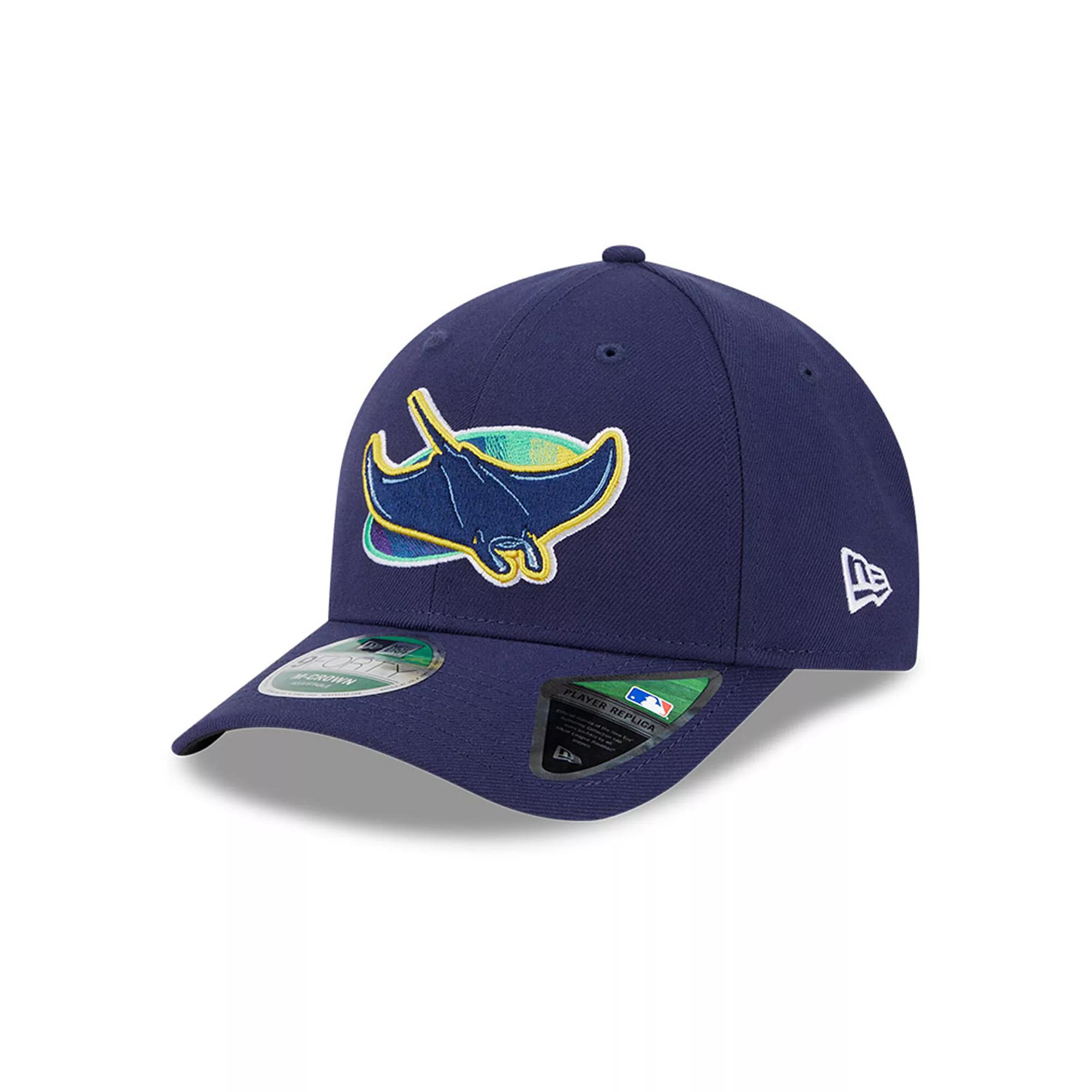Men's New Era Navy Tampa Bay Rays Player Replica 9FORTY Adjustable Hat, Blue Product Image