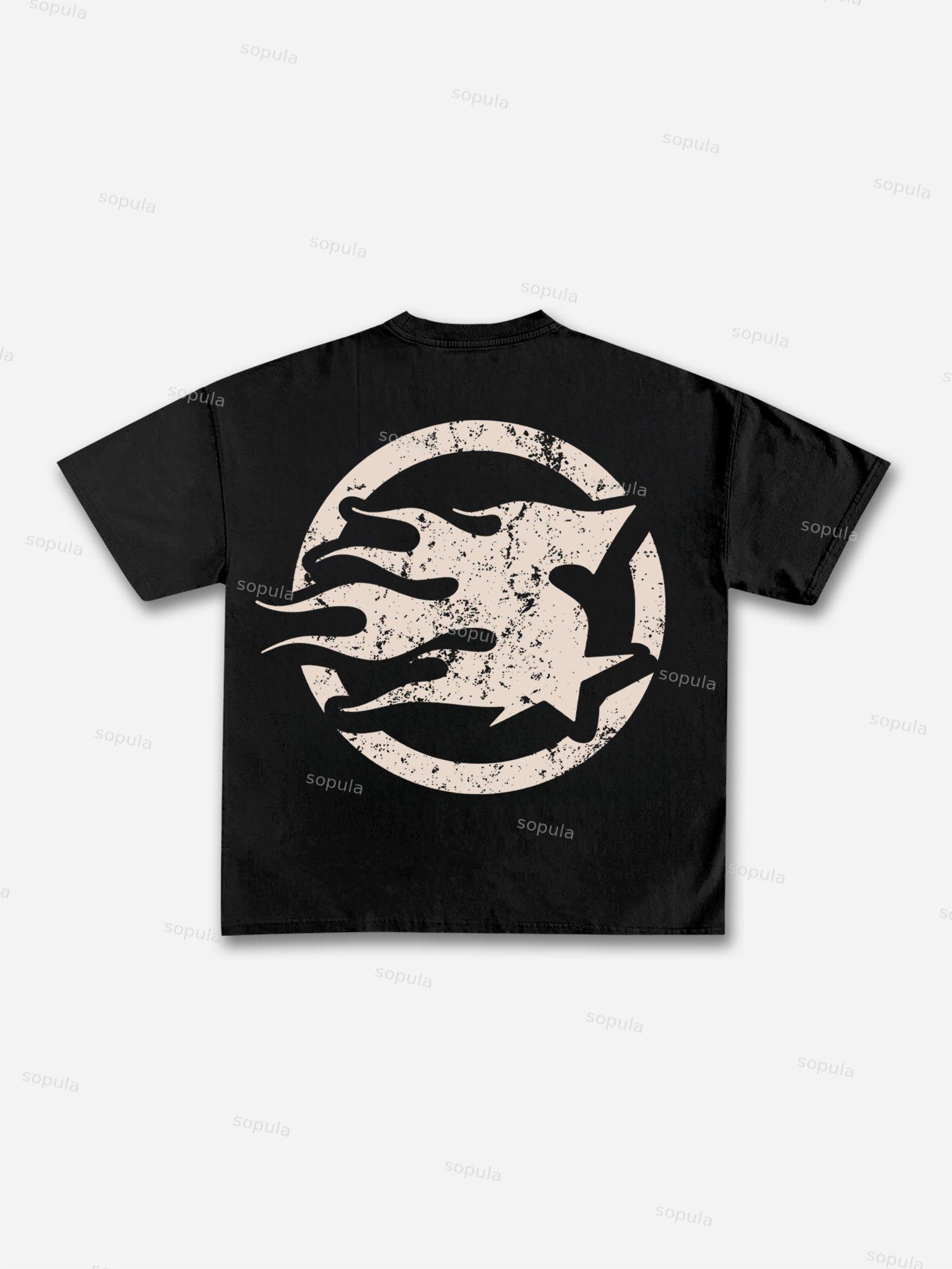 Struggleist Explosive Hairstyles Boxer Vintage Graphic Cotton T-shirt Product Image