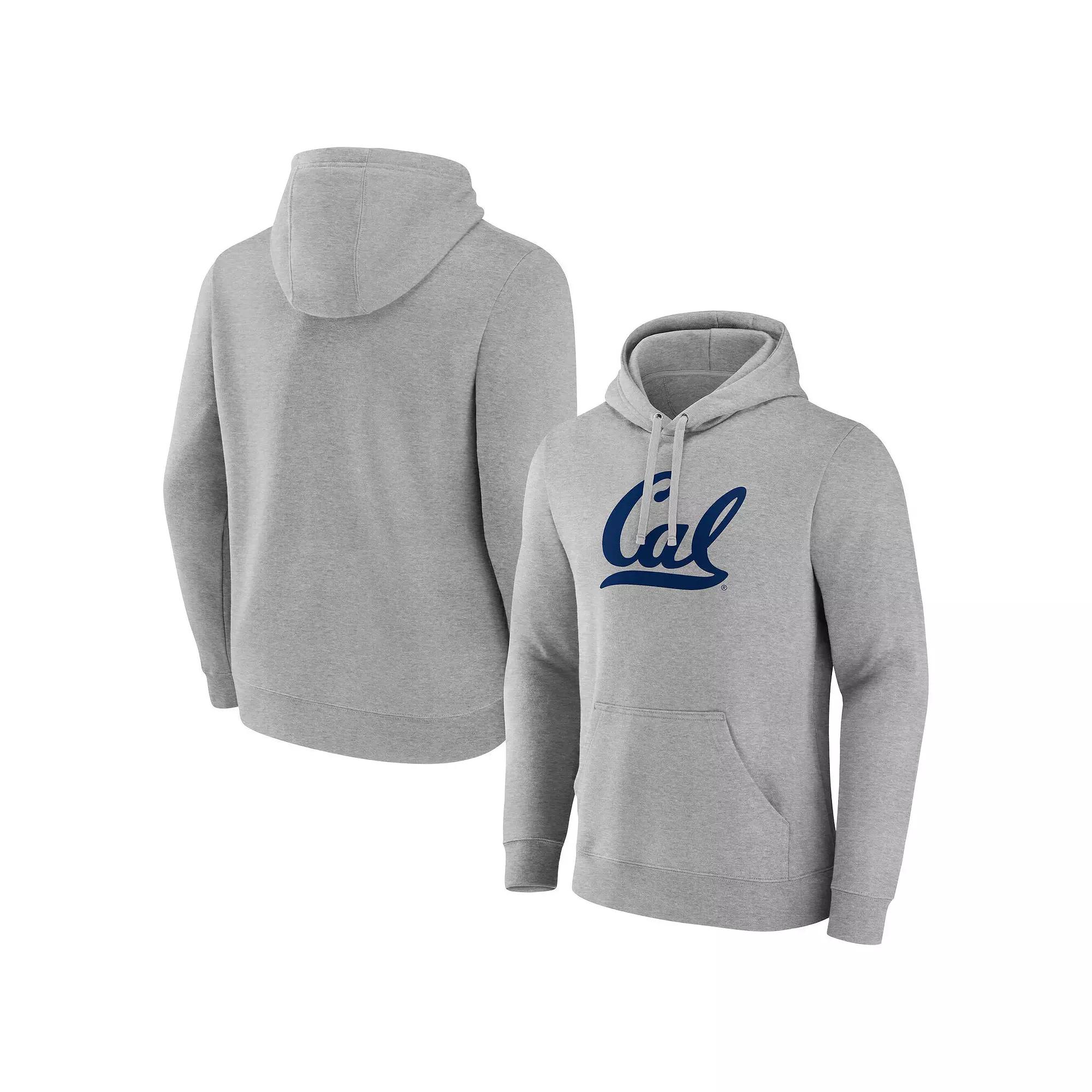 Men's Fanatics Heather Gray Cal Bears Primary Logo Pullover Hoodie, Size: XL, Grey Product Image