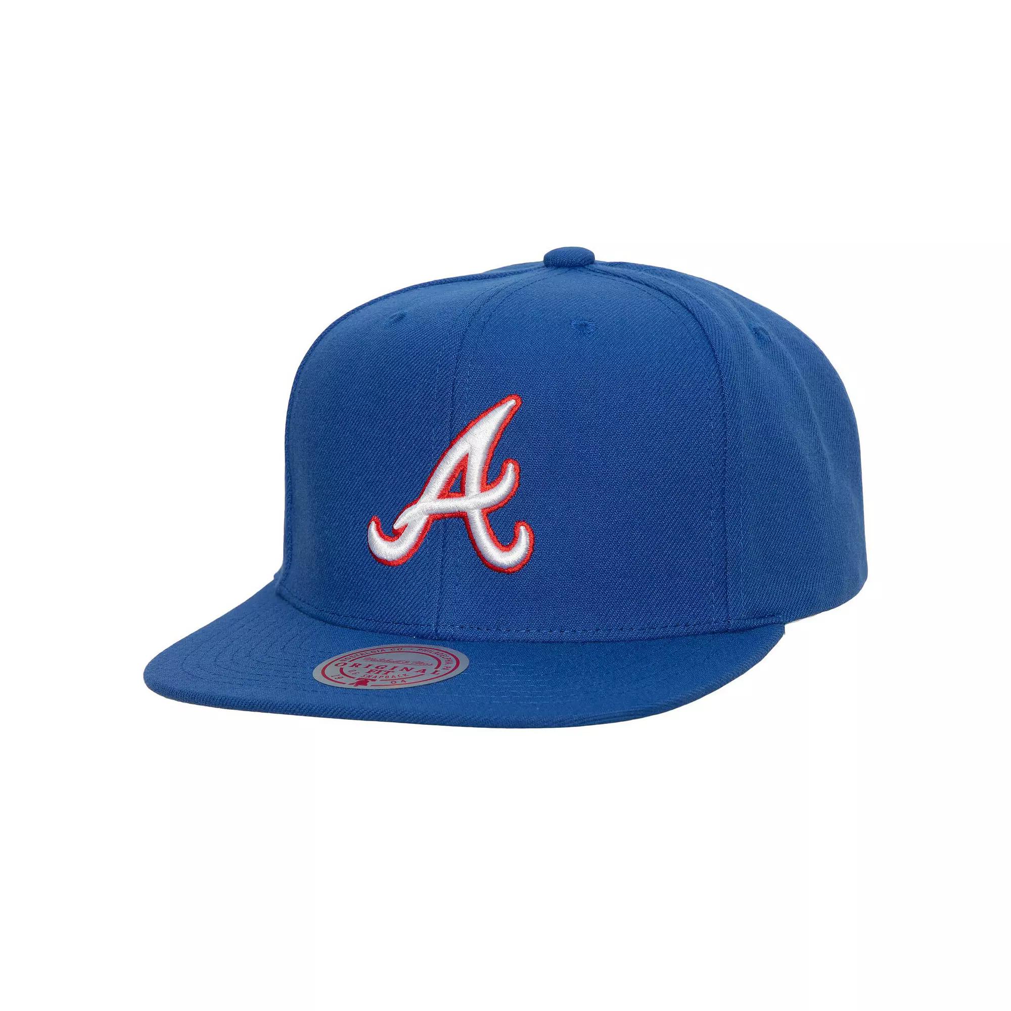 Men's Mitchell & Ness Royal Atlanta Braves Cooperstown Collection Evergreen Snapback Hat, Blue Product Image