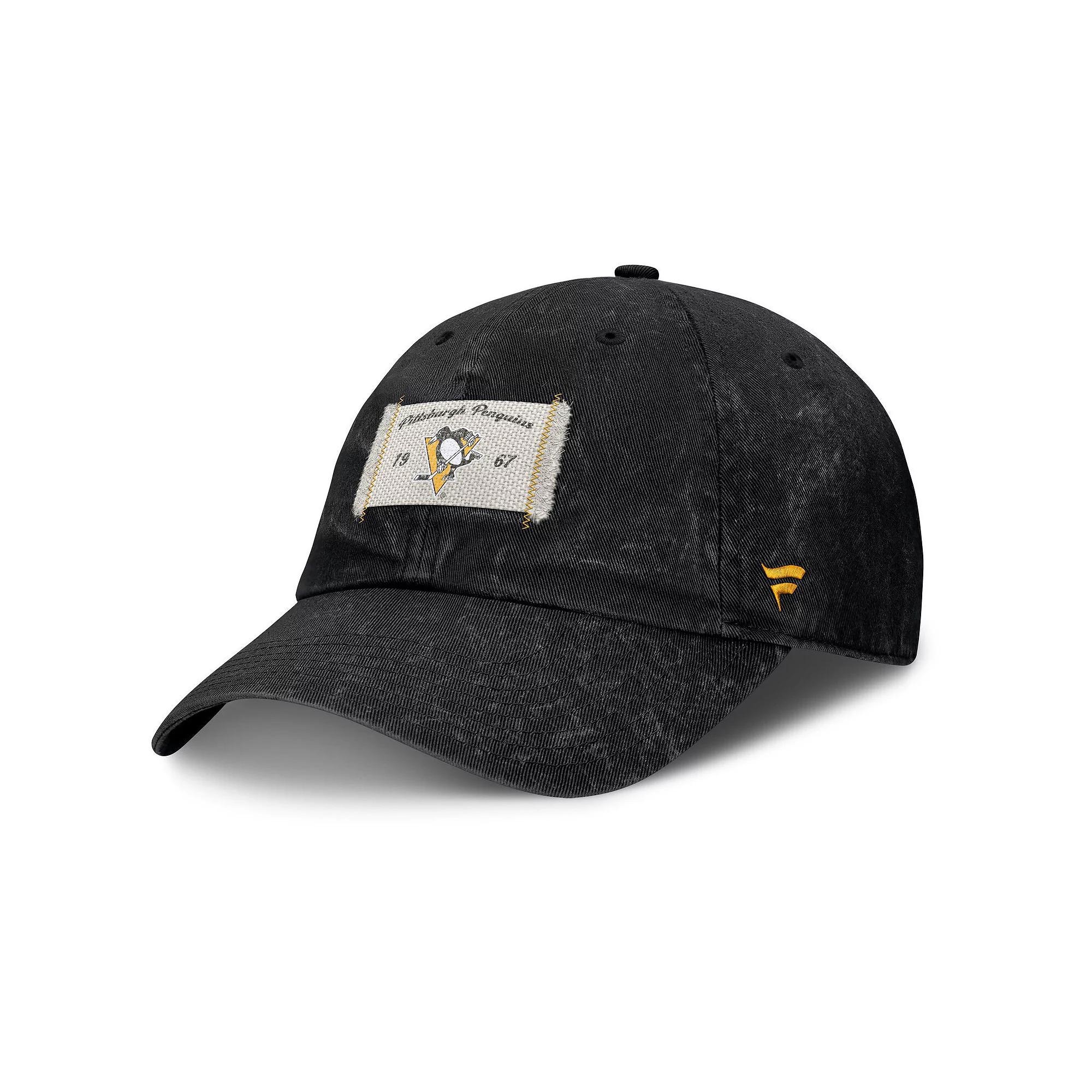 Women's Fanatics Black Pittsburgh Penguins Heritage Away Game Adjustable Hat Product Image