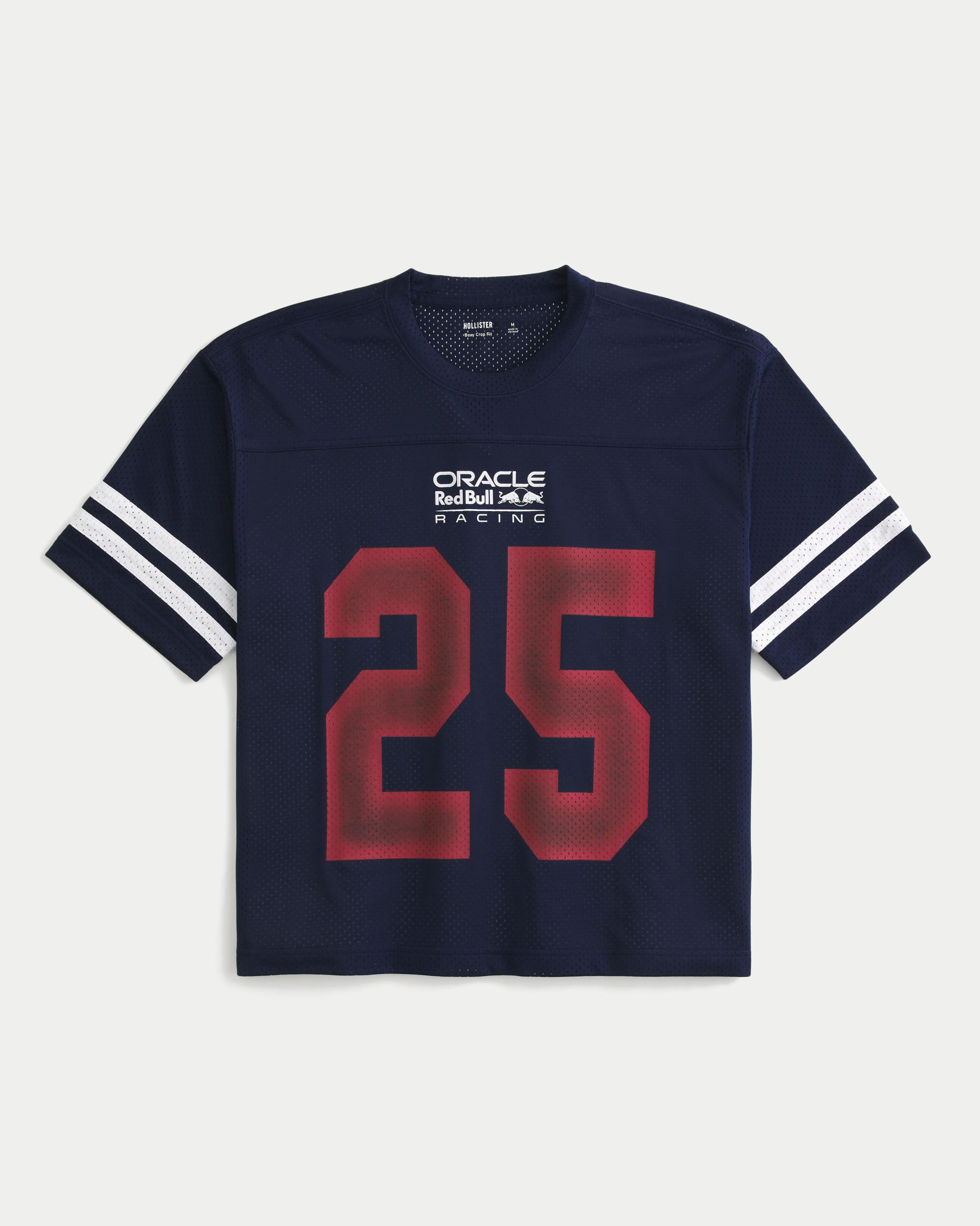 Boxy Crop Oracle Red Bull Racing Graphic Jersey Product Image