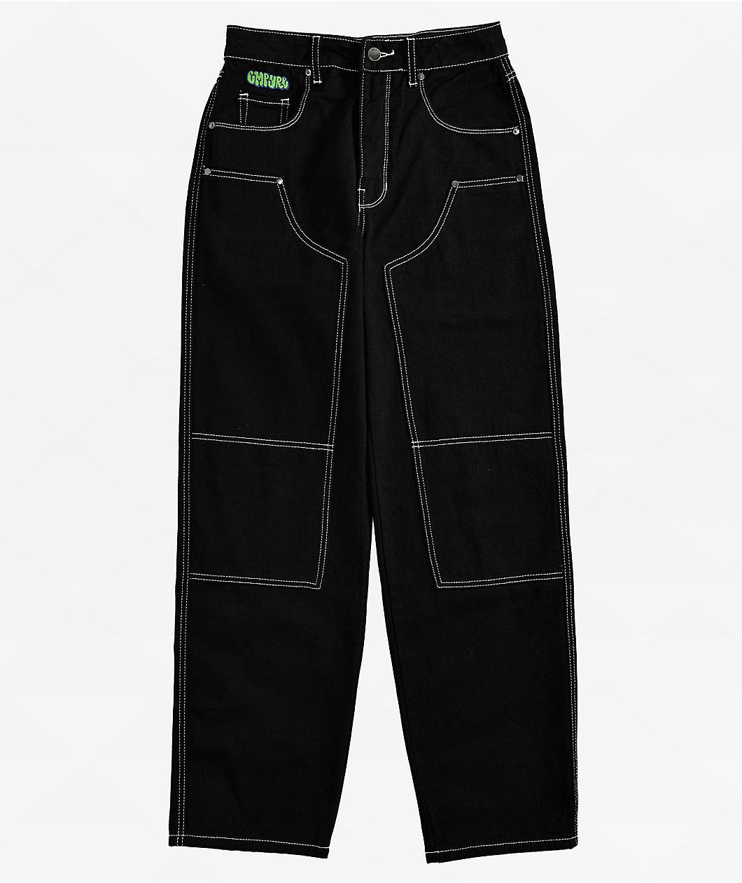 Empyre Tori Black Double Knee Carpenter Pants Product Image