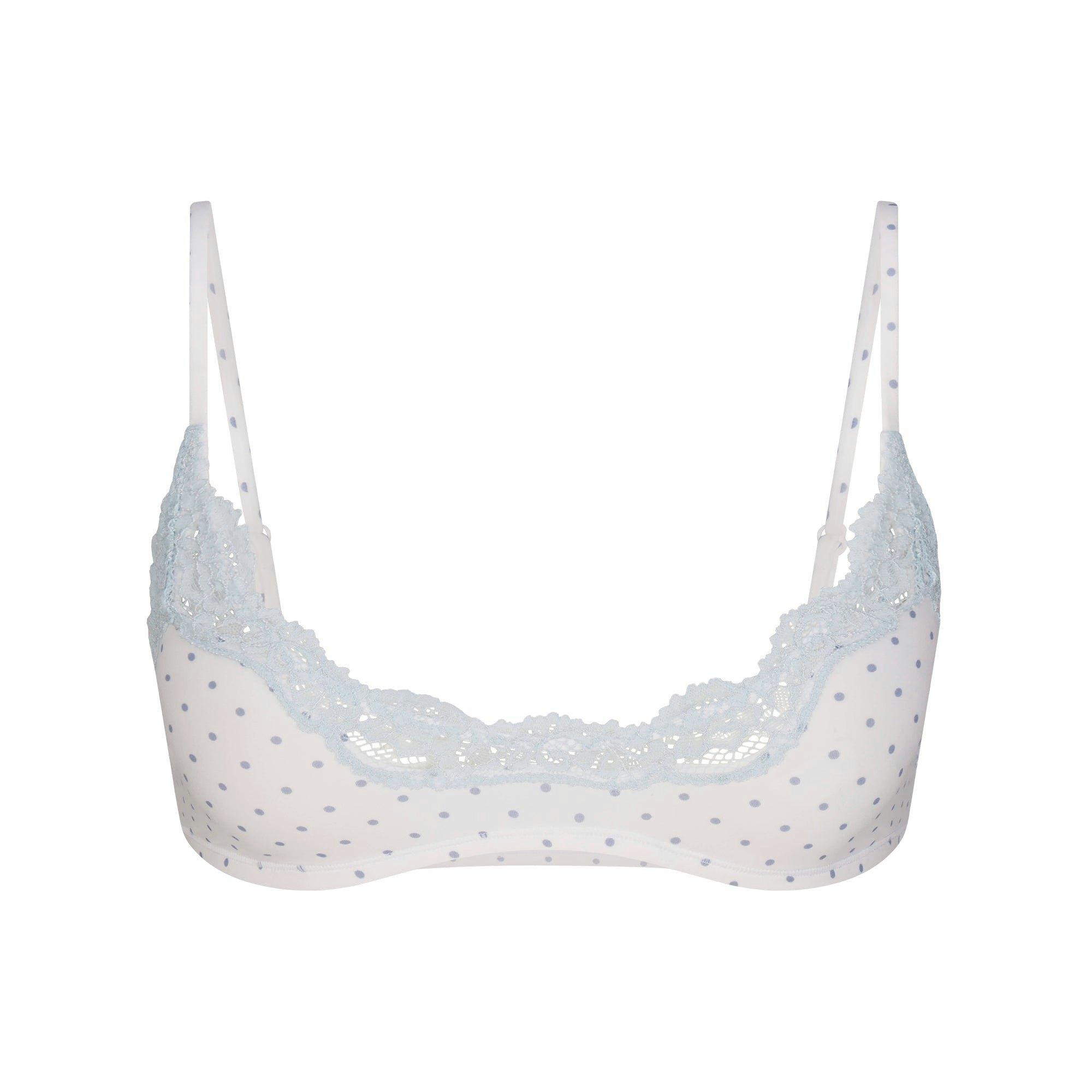 FITS EVERYBODY LACE ONESIE | SLATE PIN DOT PRINT Product Image
