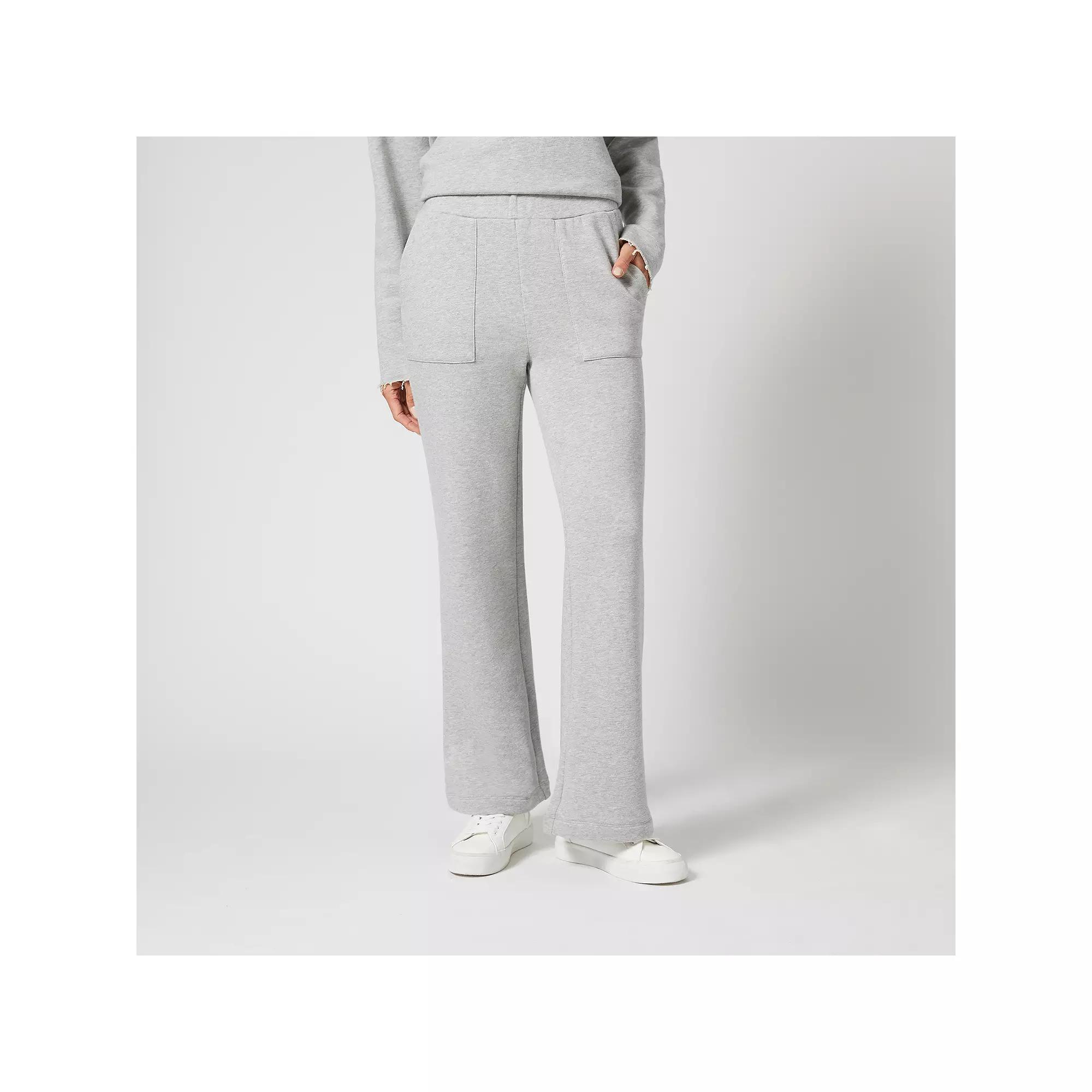 Womens Grey & Gray Relaxed Leg Pull On Pants, Women's, Size: Medium, Grey Grey Product Image