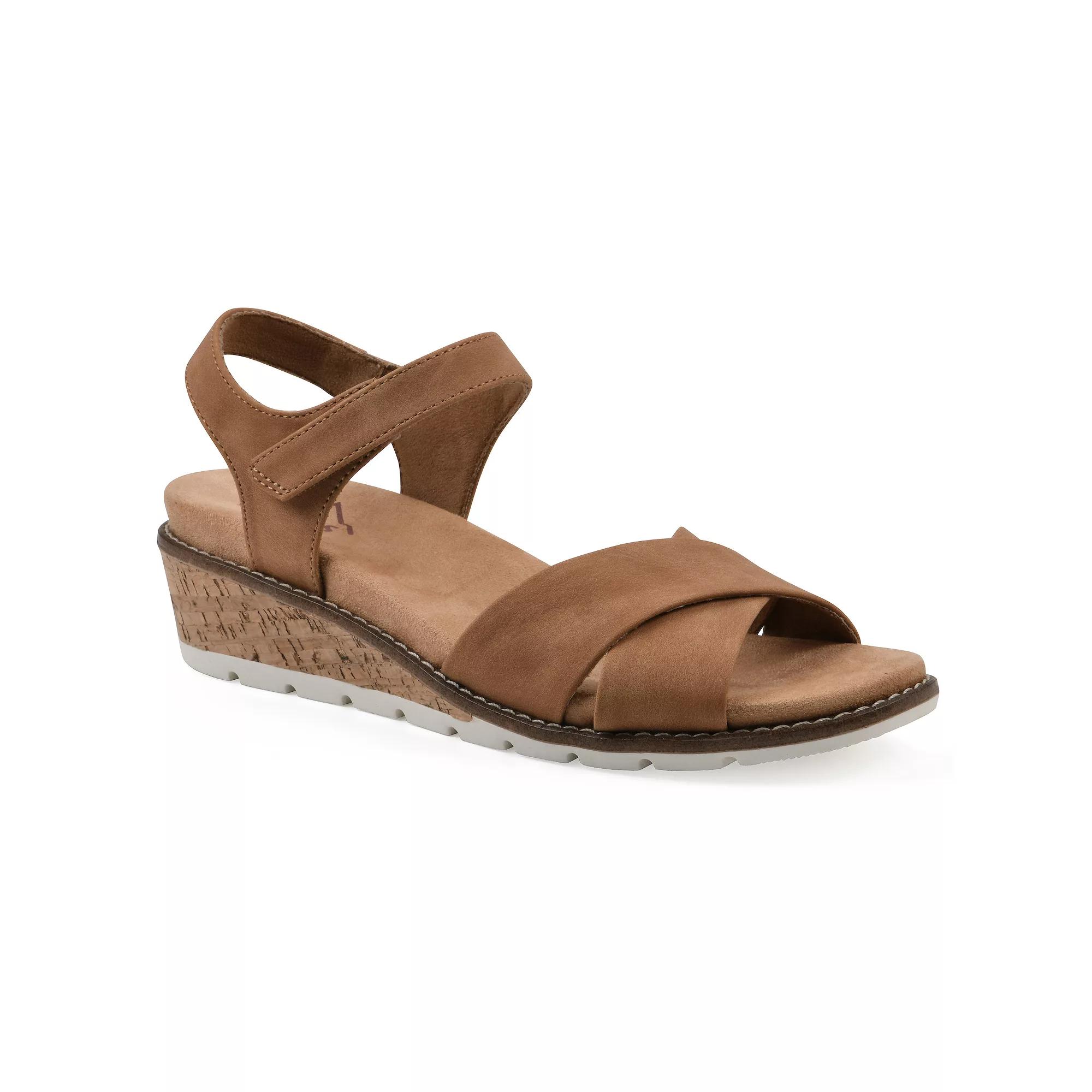 Cliffs by White Mountain Tinna Women's Wedge Sandals, Size: 9, Nubuck Product Image