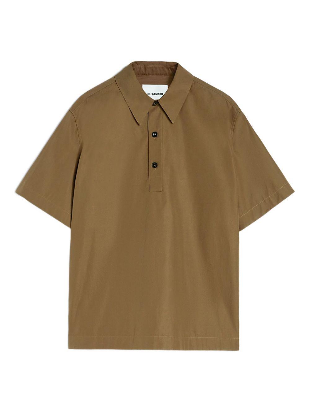 cotton taffeta polo shirt Product Image