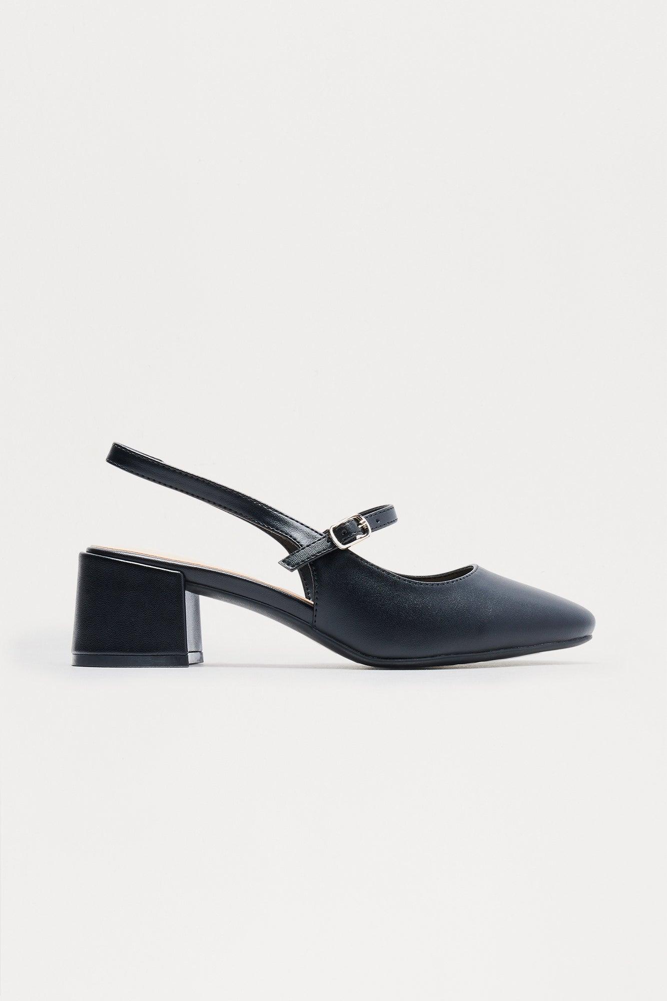 Bina Mary Jane Slingback Pumps - Black Female Product Image