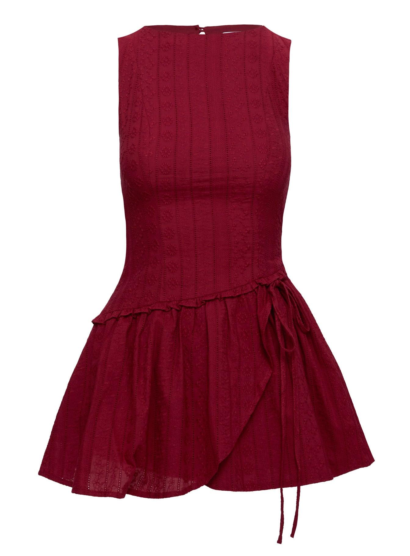 Cosie Mini Dress Red Product Image