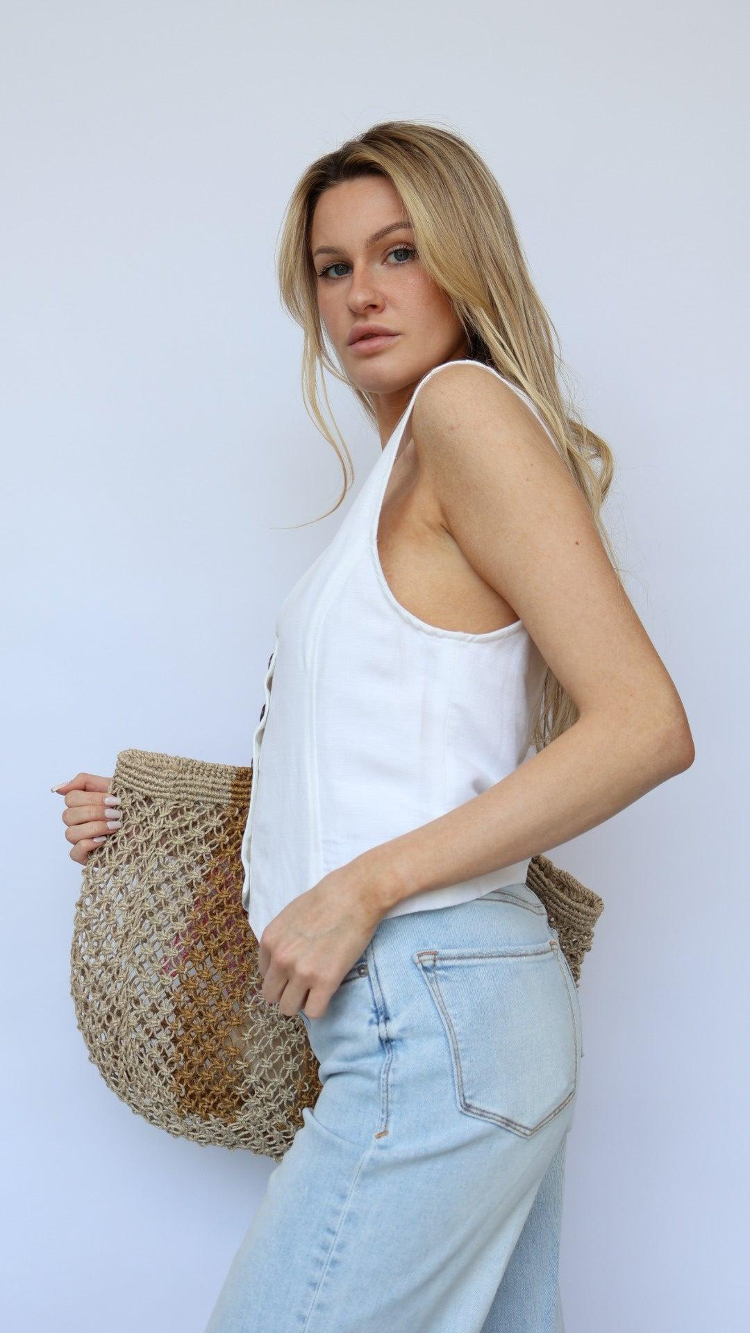 Wood Button Vest Product Image