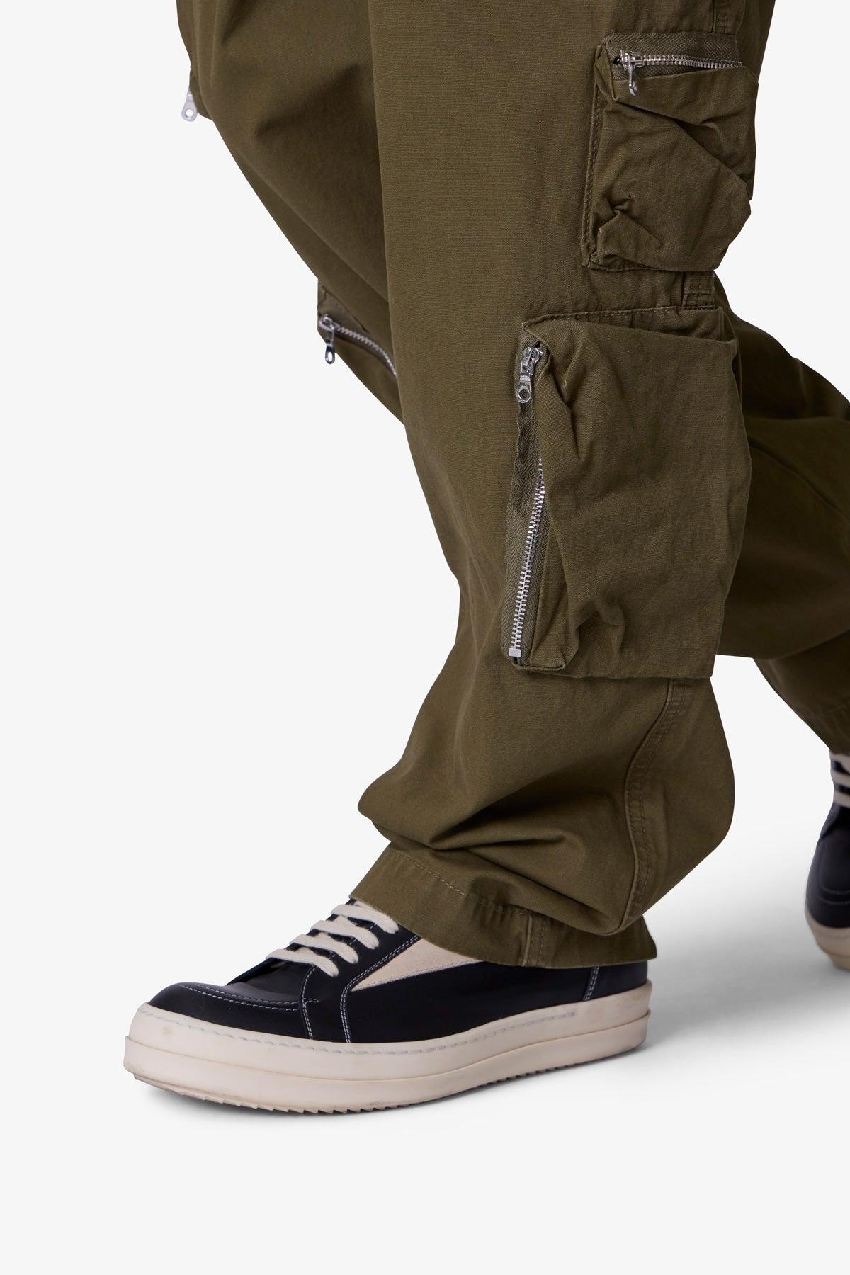 Ultra Baggy Tactical Cargo Pants - Olive Product Image