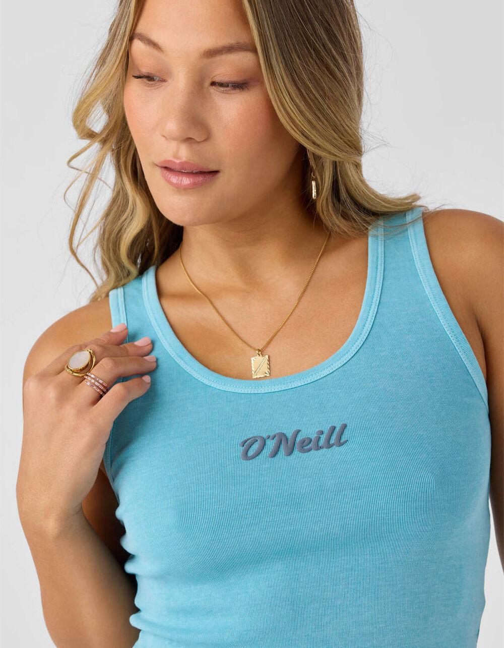 O'NEILL Script Womens Crop Tank Top - BLUE Product Image