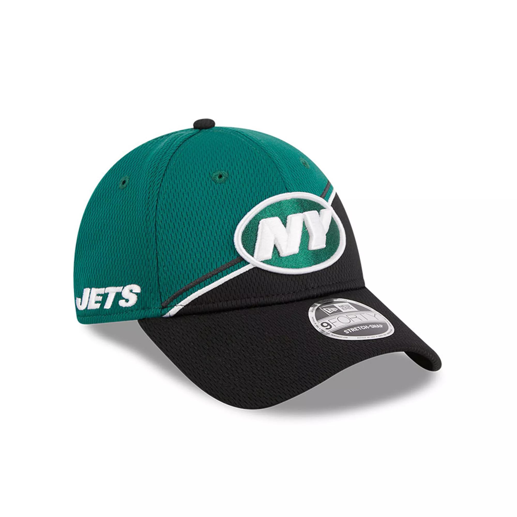 Men's New Era Green/Black New York Jets 2023 Sideline 9FORTY Adjustable Hat Product Image