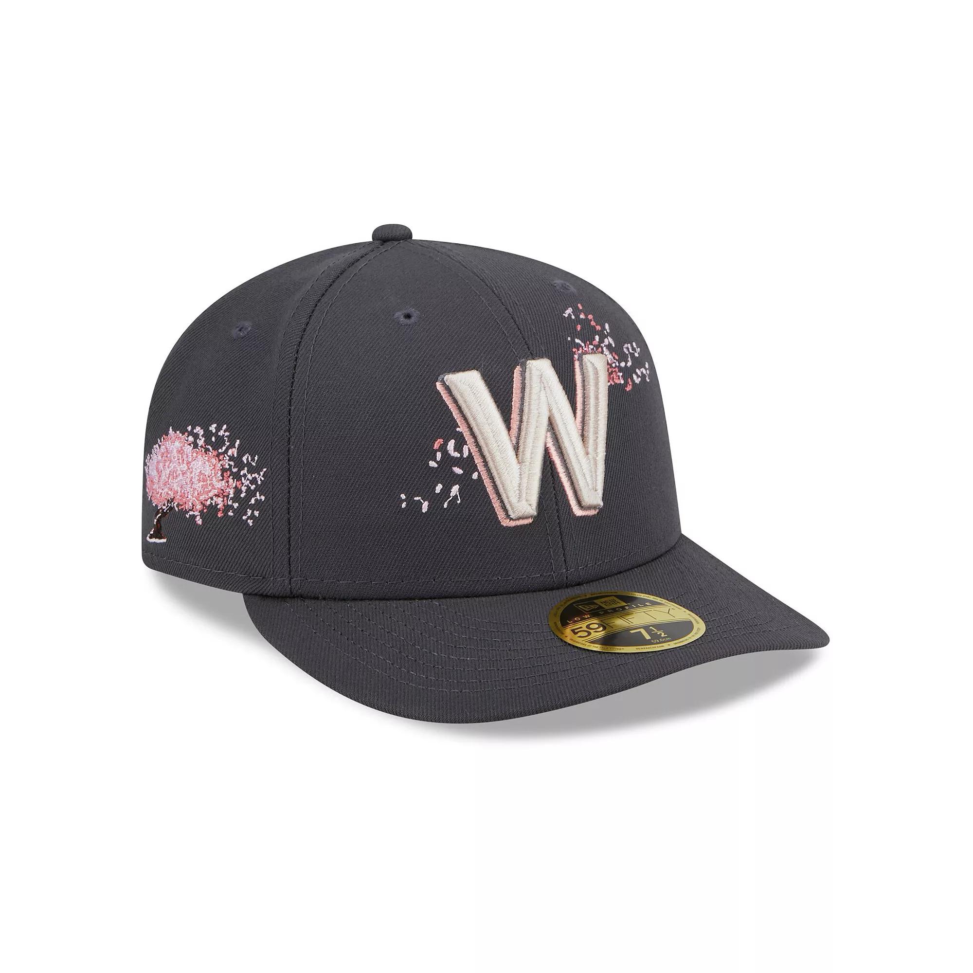 Men's New Era Graphite Washington Nationals 2022 City Connect Low Profile 59FIFTY Fitted Hat, Size: 7 3/8, Dark G Product Image