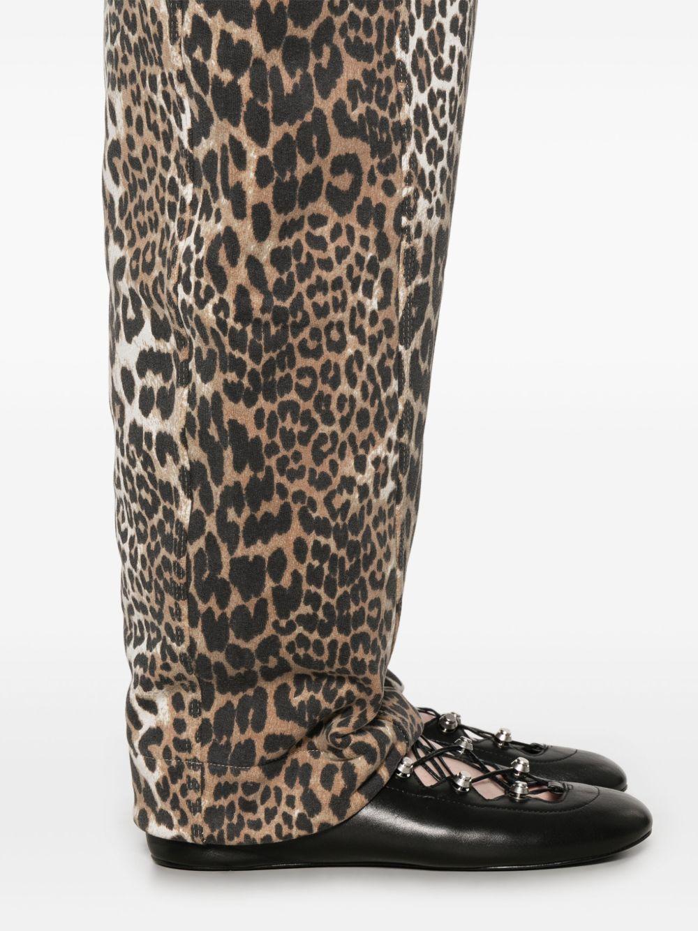 leopard-print trousers Product Image
