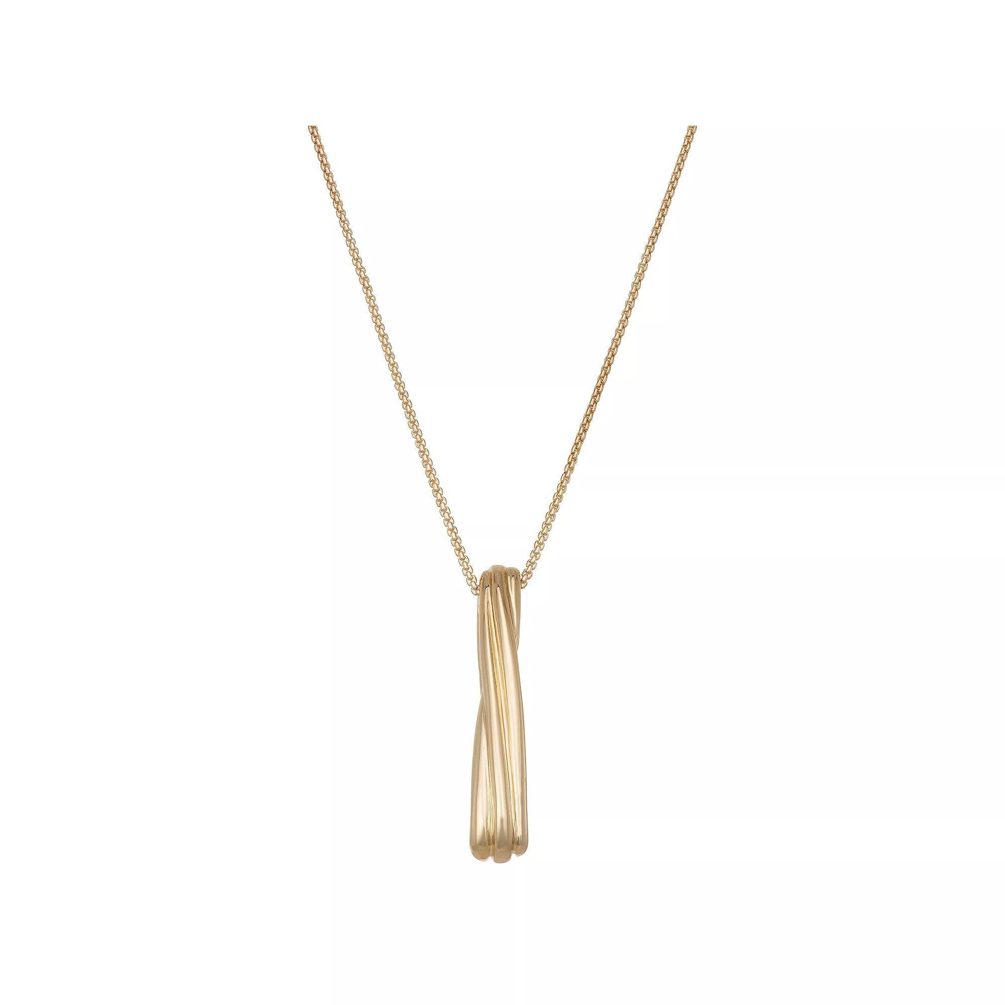 Napier Gold Tone Gold Rings Pendant Necklace, Women's Product Image