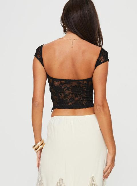 Shakman Lace Top Black Product Image