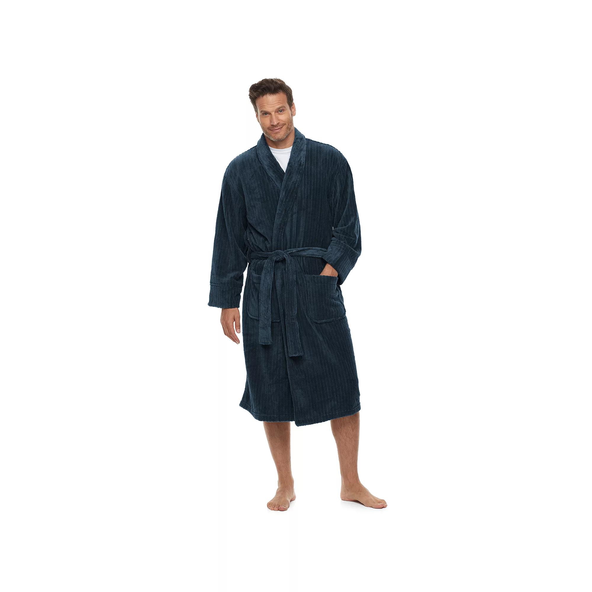 Big & Tall Hanes Ultimate Plush Soft Touch Robe, Men's,  Product Image