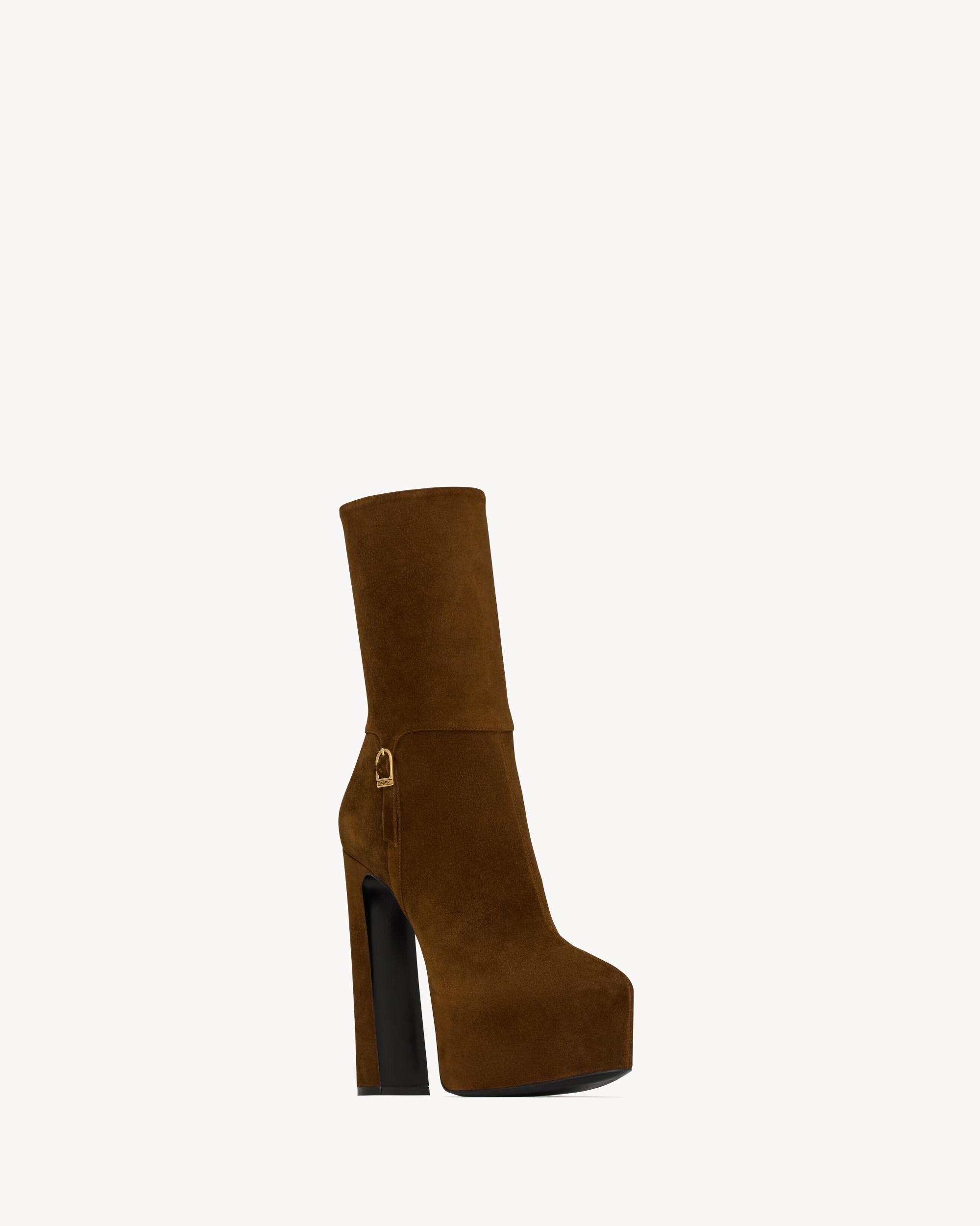 NICO platform booties in suede Product Image