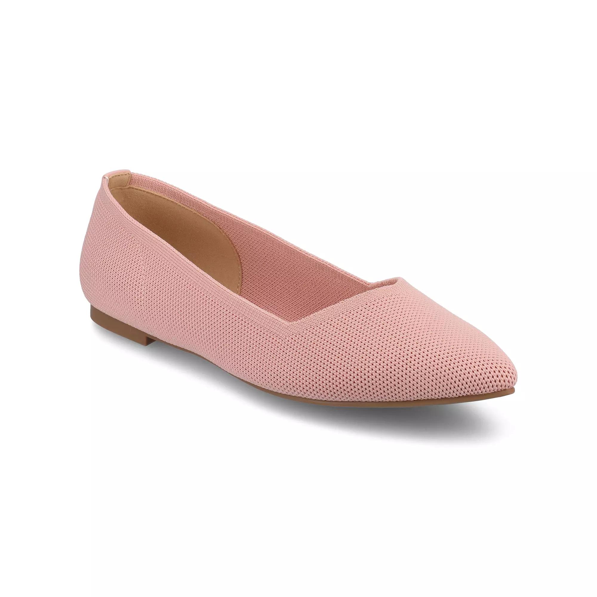 Journee Minnah Knit Slip-On Pointed-Toe Women's Dress Flats,  Product Image