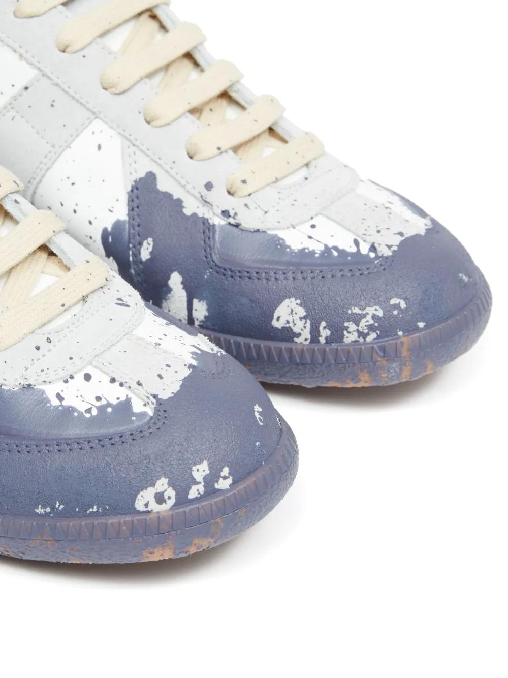 Replica Paint leather sneakers Product Image