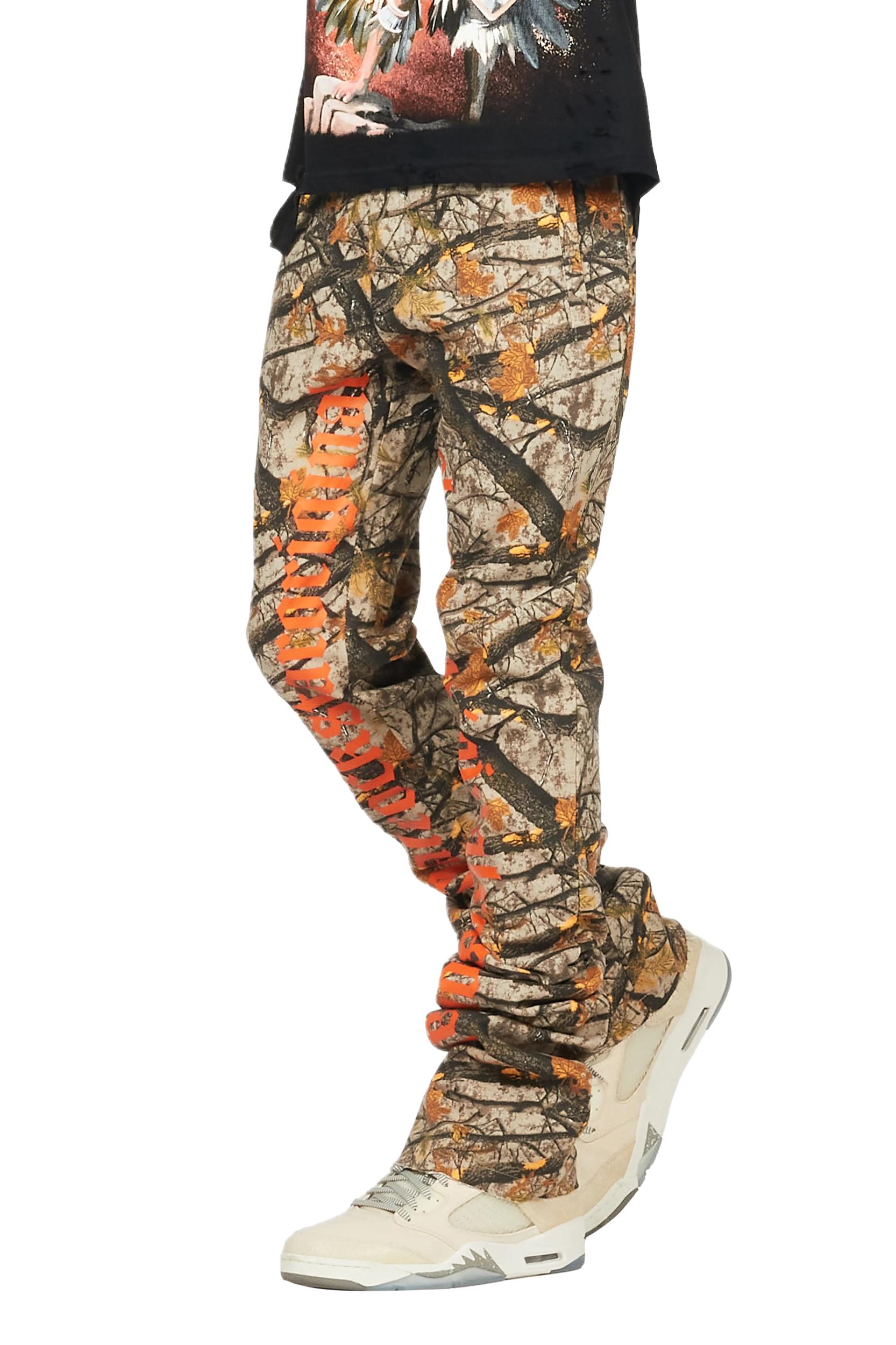 Callie Tree Camo Super Stacked Flare Pants Male Product Image