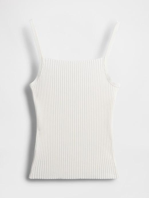 Cropped Rib Sweater Tank Top Product Image