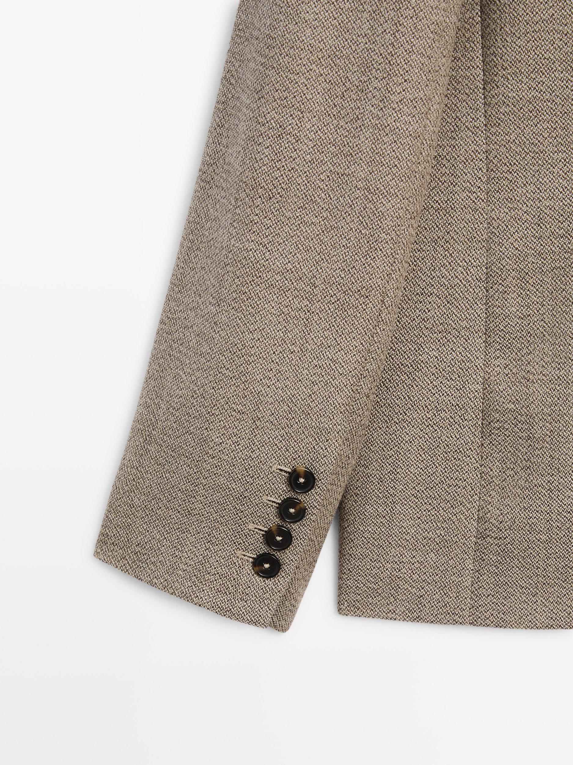 Flecked 100% wool blazer Product Image
