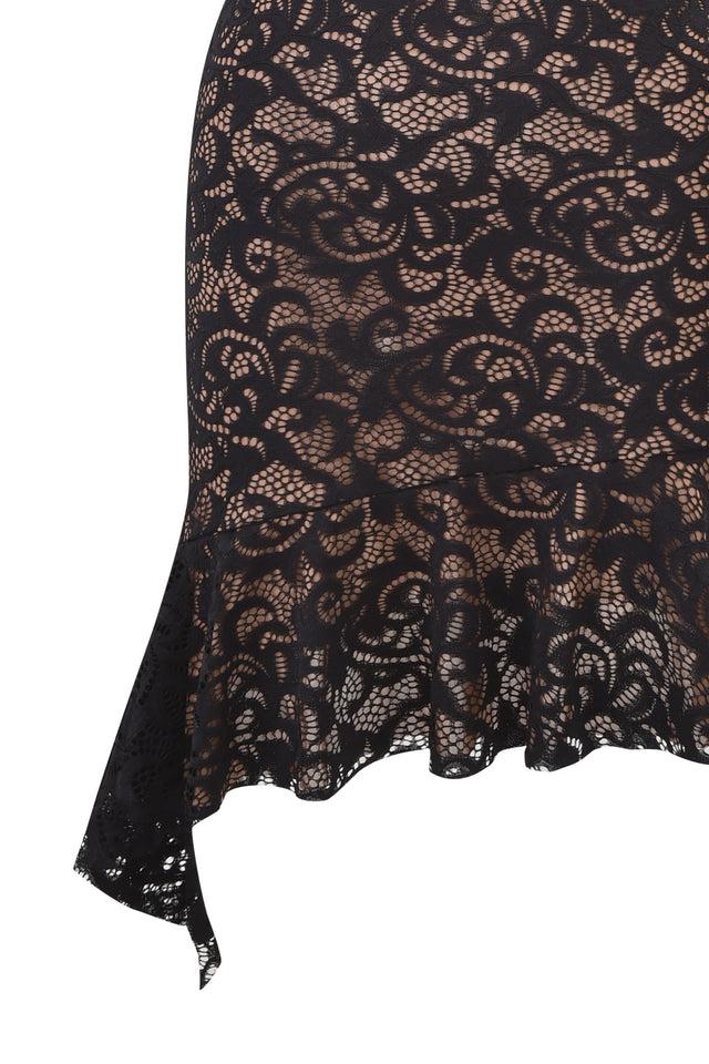 GEMMA HALTER MINI DRESS - BLACK Product Image