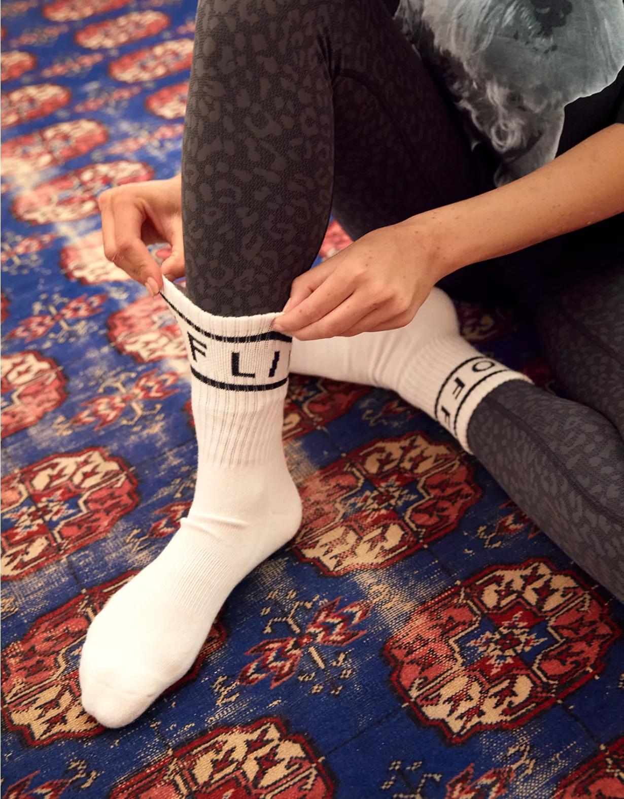 OFFLINE By Aerie Graphic Crew Socks Product Image