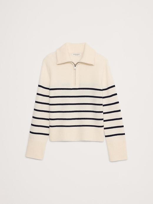 Cashmere Half-Zip Sweater Product Image