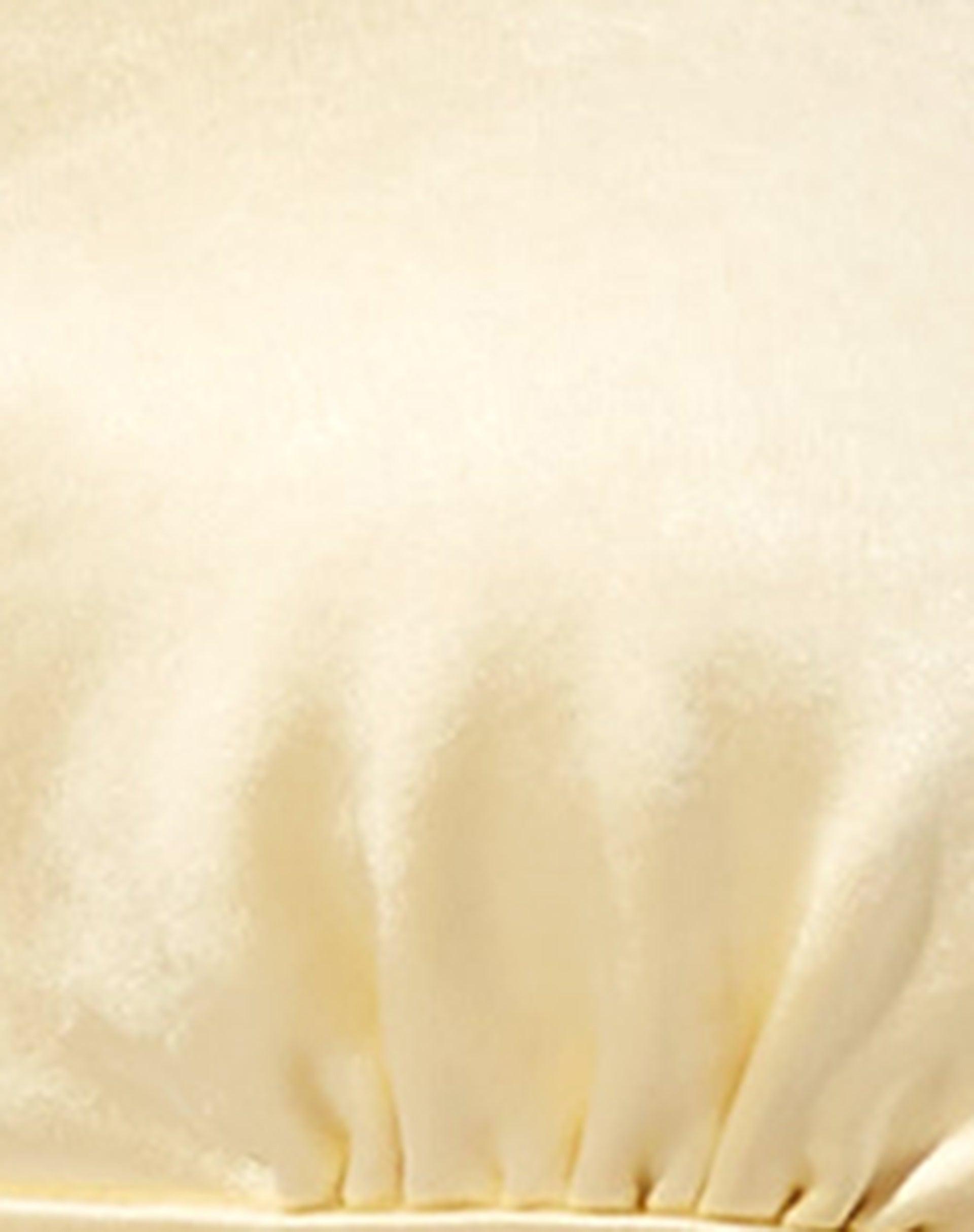 Silta Crop Top in Satin Buttercream Product Image