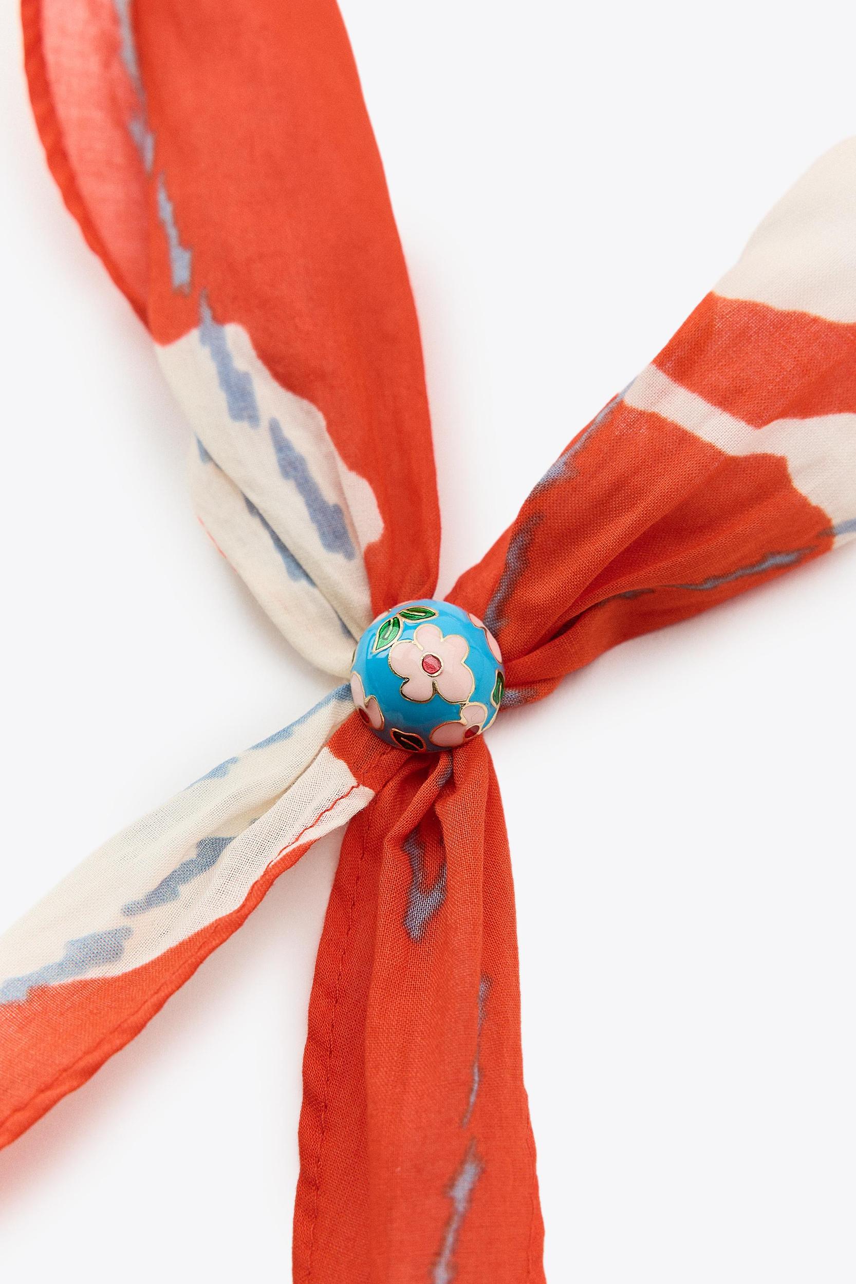 CHERRY BLOSSOM PIECE PRINTED BANDANA Product Image