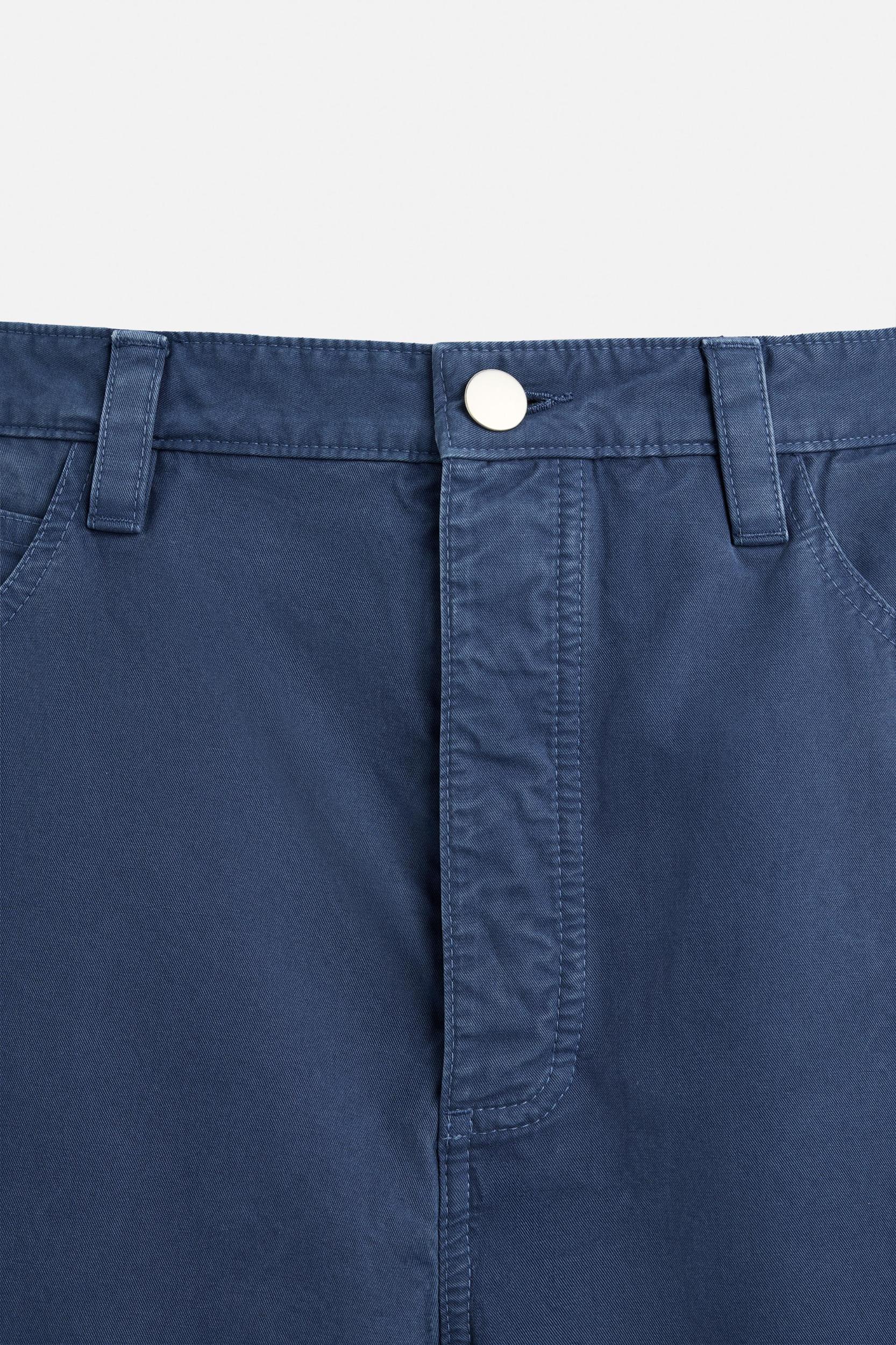 WASHED STRAIGHT FIT PANTS Product Image