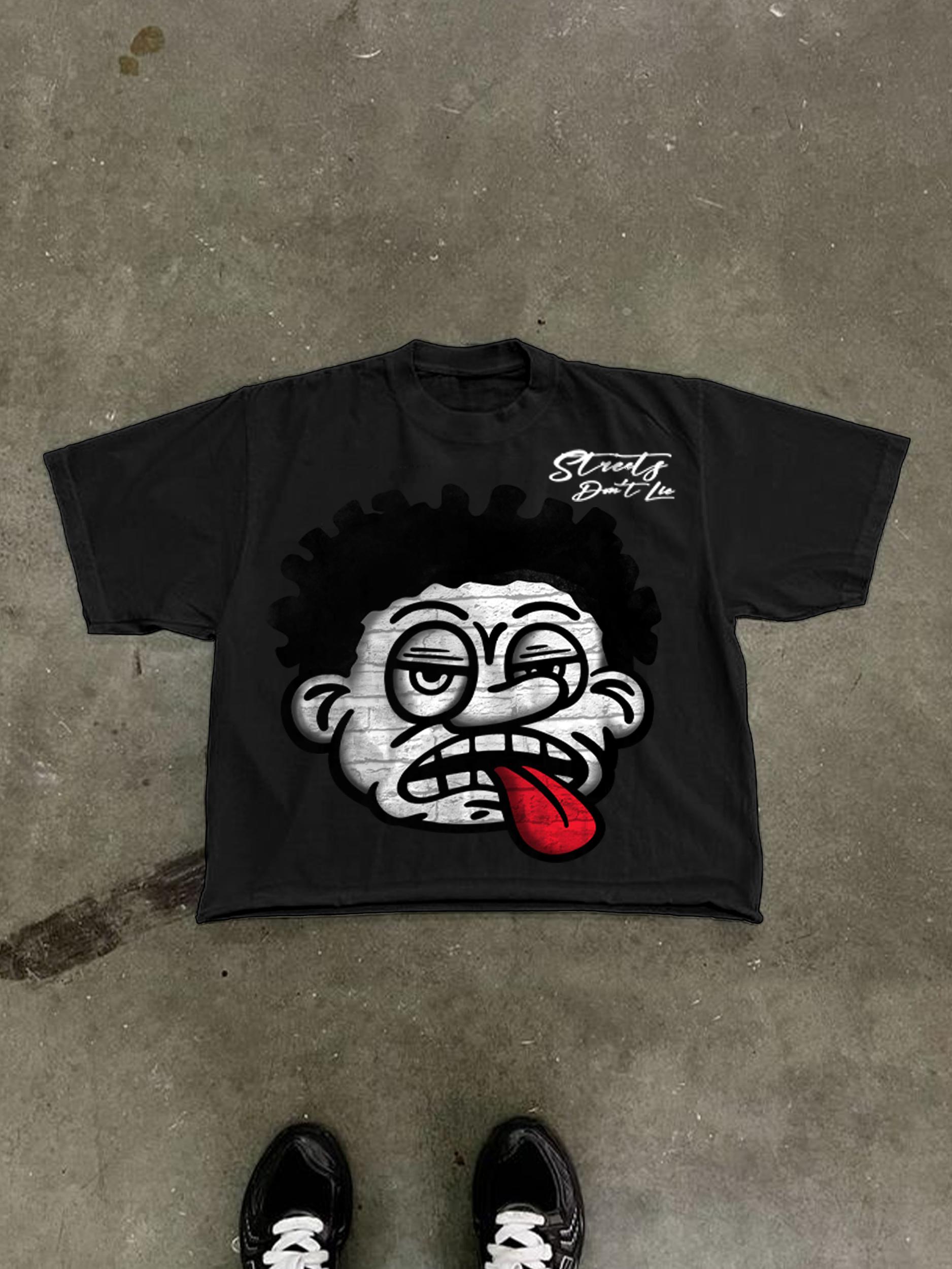 Affliction Sketch Skull Vintage Graphic Cotton T-shirt Product Image