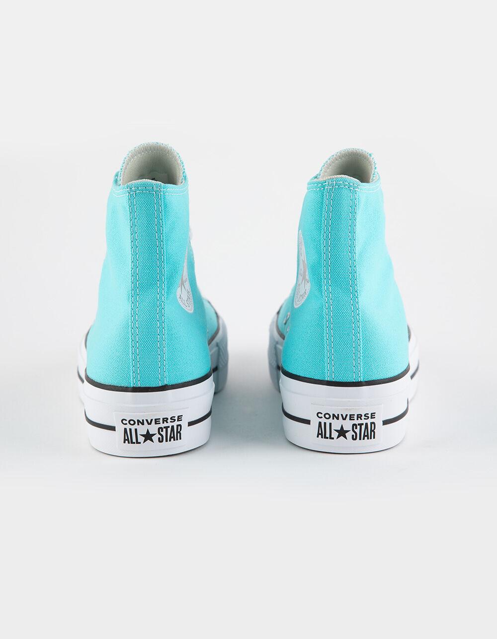 CONVERSE Chuck Taylor All Star Lift Platform Womens High Top Shoes - BLUE Product Image