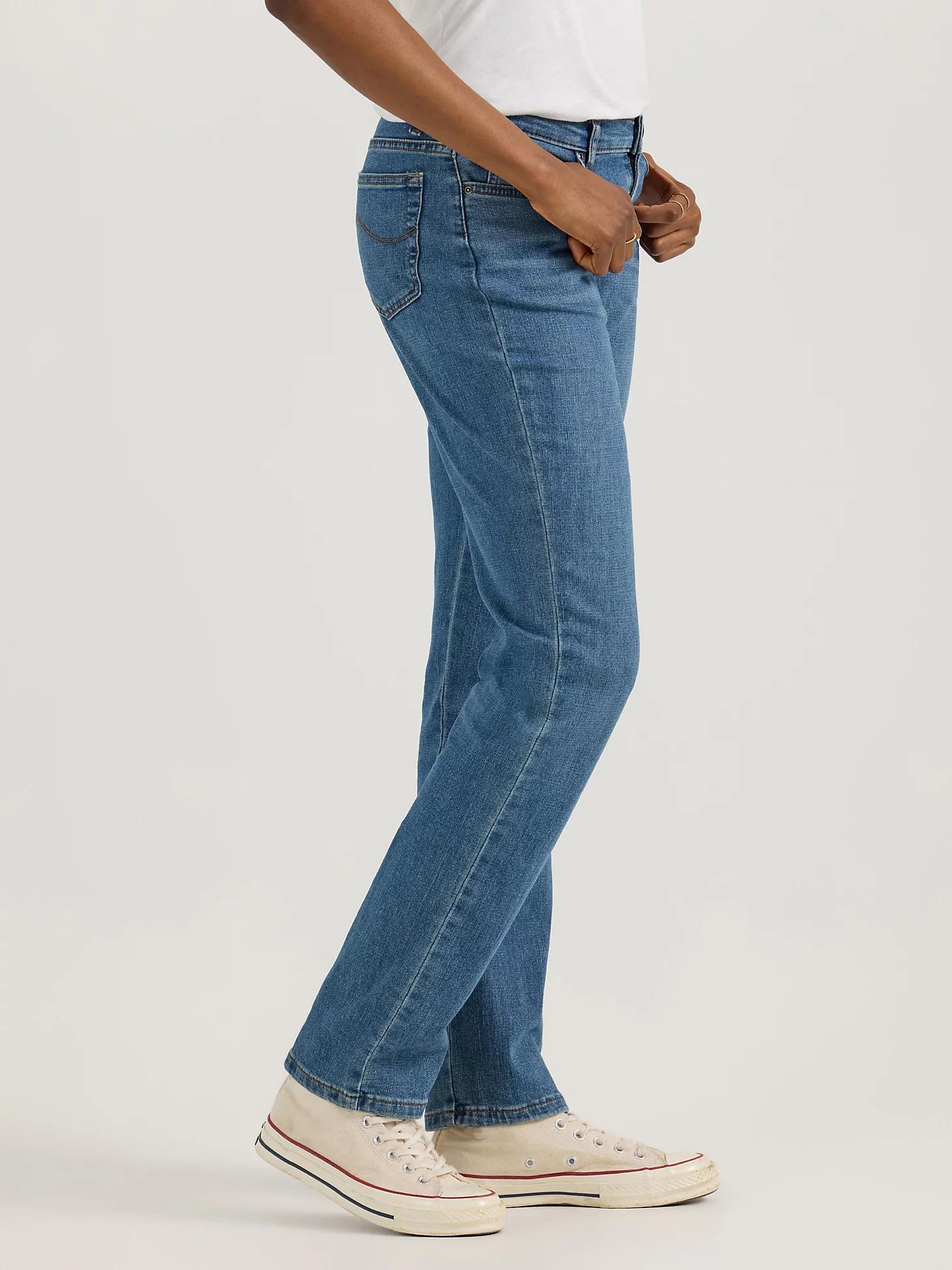 Women’s Stretch Relaxed Fit Straight Leg Jean | Women's Jeans | Lee® Product Image