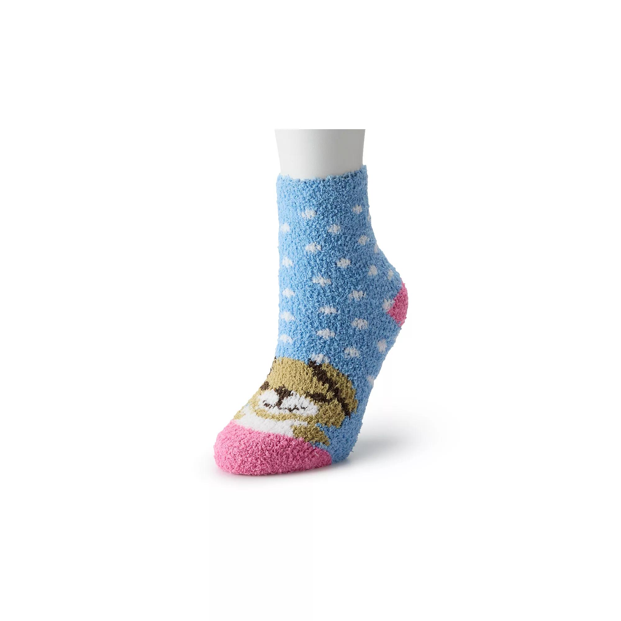 Women's Shine Dog Cozy Slipper Socks, Size: 9-11, Blue Dog Product Image