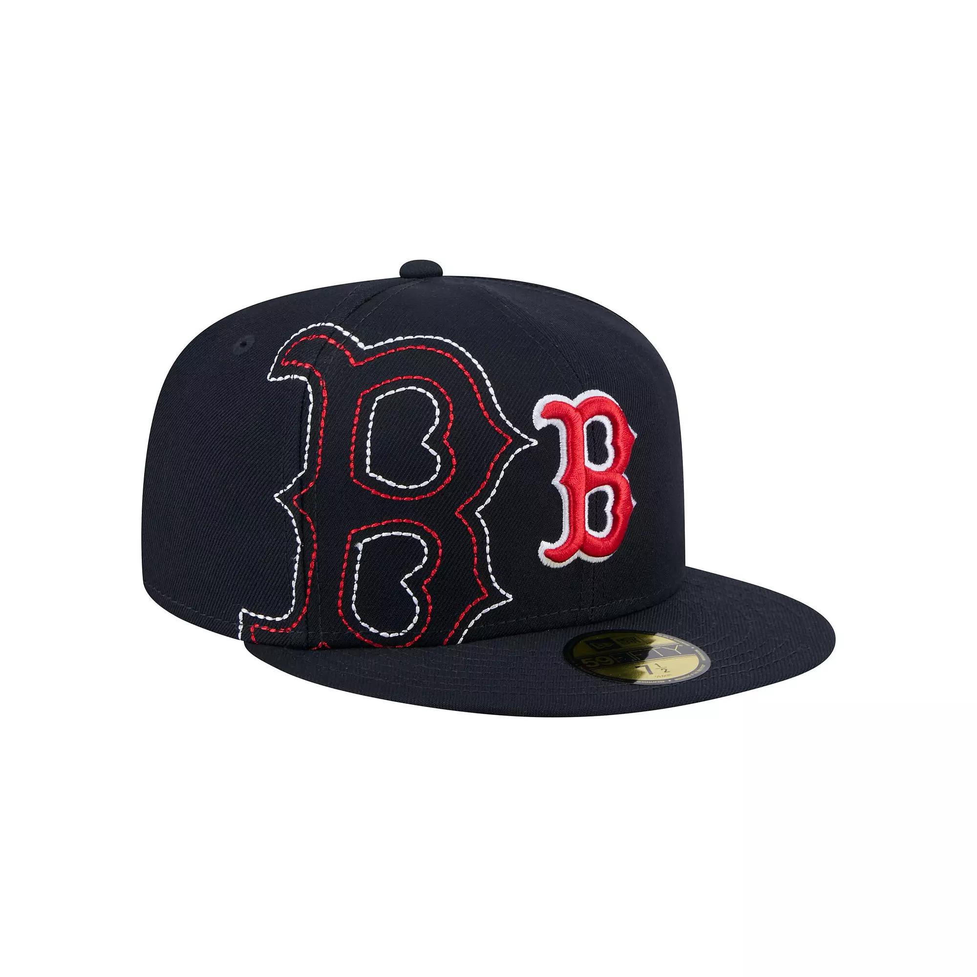 Men's New Era Navy Boston Red Sox Yarn Stitch 59FIFTY Fitted Hat, Size: 7 3/8, Blue Product Image